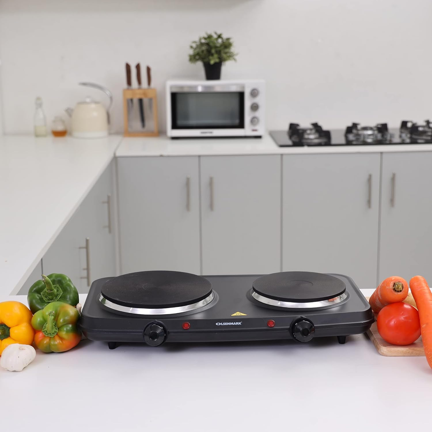 Olsenmark Double Hot Plate/1000W/Overheat Prot1X6