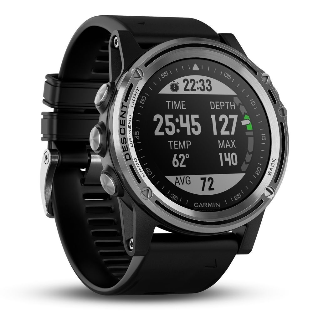 Garmin Decent Mk1Gps Dive Computer Titanium W/Silicone Band Emea 010-01760-12