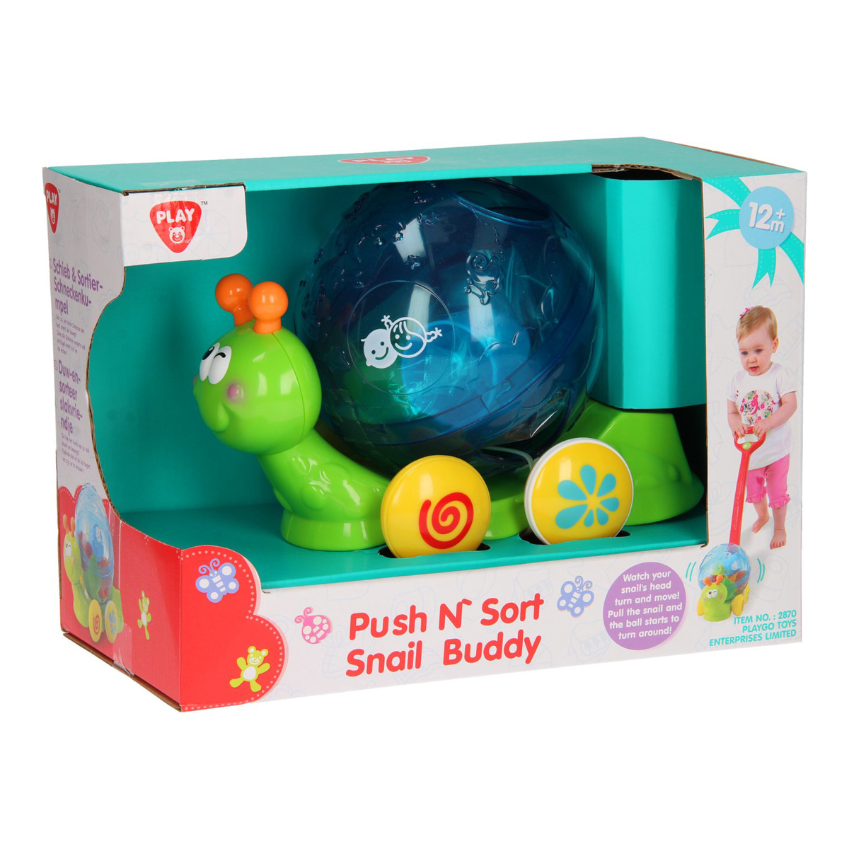 Playgo Push N' Sort Snail Buddy