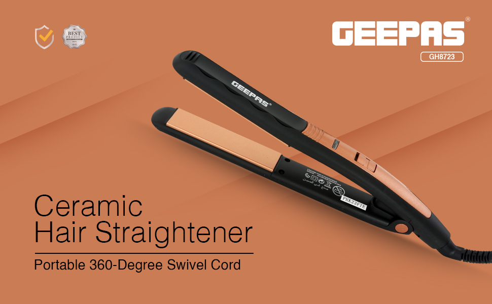 Geepas Ceramic Hair Straightener 1X12