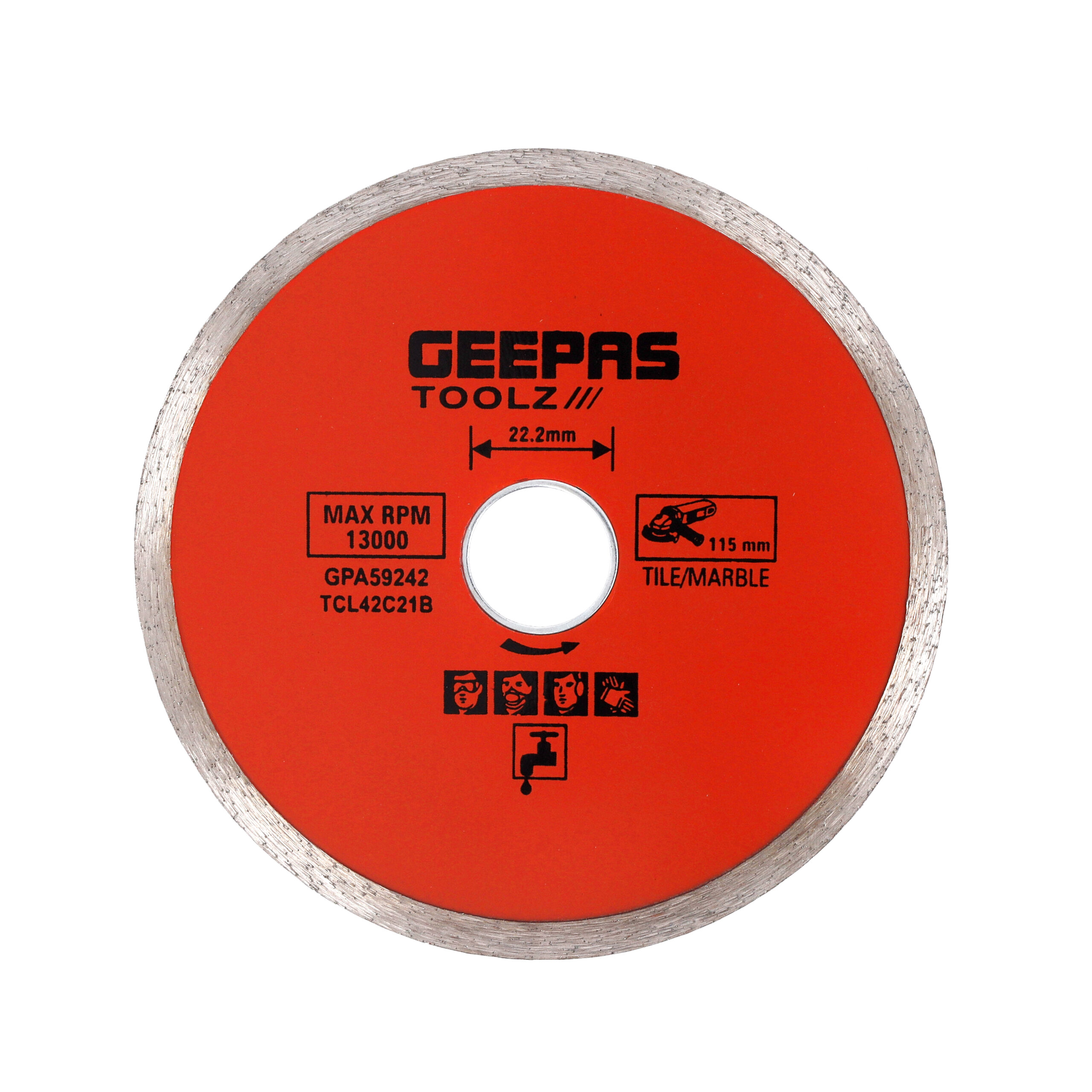 Geepas 115X5X22.23Mm Diamond Saw Blade1X100