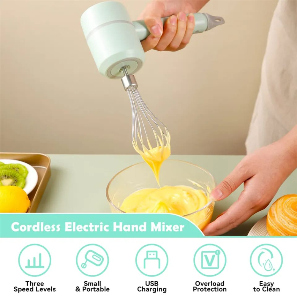 USB Charging 3 in 1 Hand Mixer/Blender