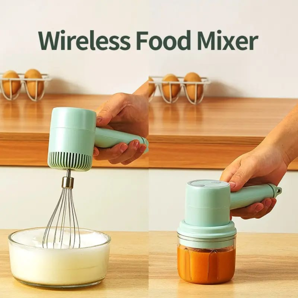 USB Charging 3 in 1 Hand Mixer/Blender
