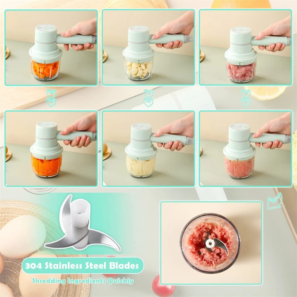 USB Charging 3 in 1 Hand Mixer/Blender