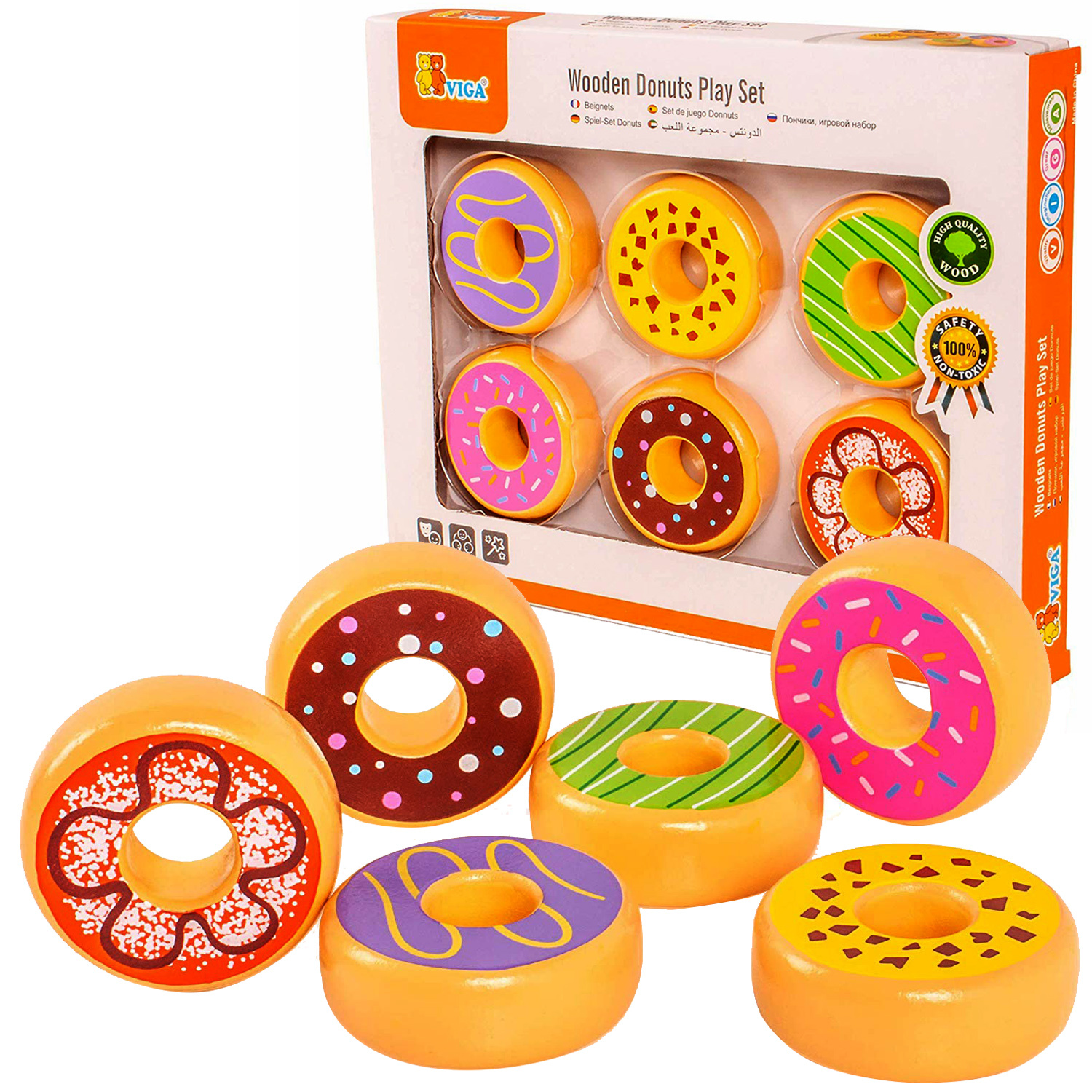 VIGA Donuts Play Set