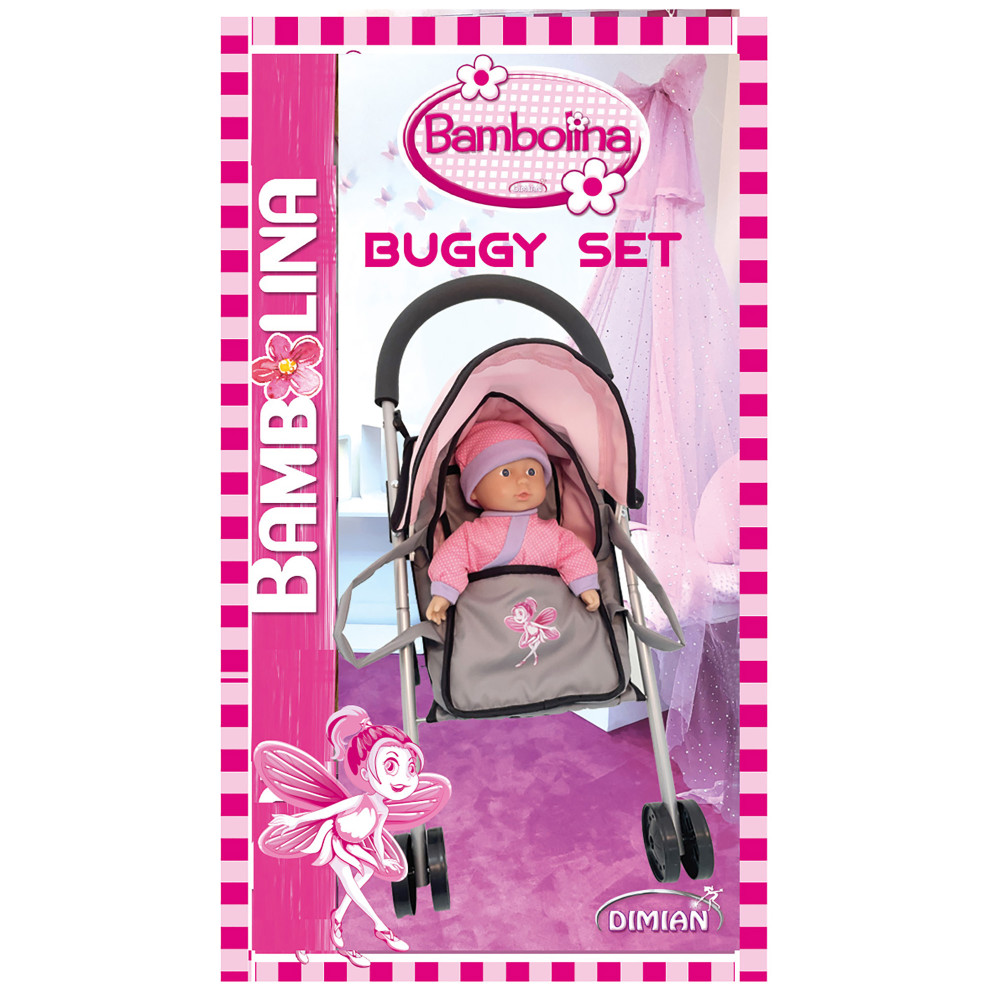 SUPER STAR BAMBOLINA BUGGY SET WITH 36CM DOLL
