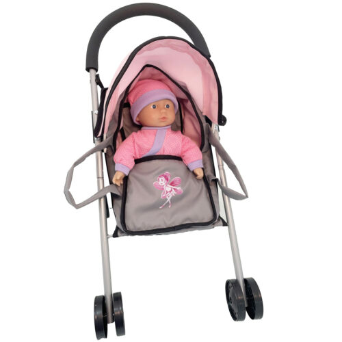 BAMBOLINA SET BUGGY 8 IN 1 WITH 29CM DOLL + CARRIER BAG+ HANDBAG + 4PC ACC
