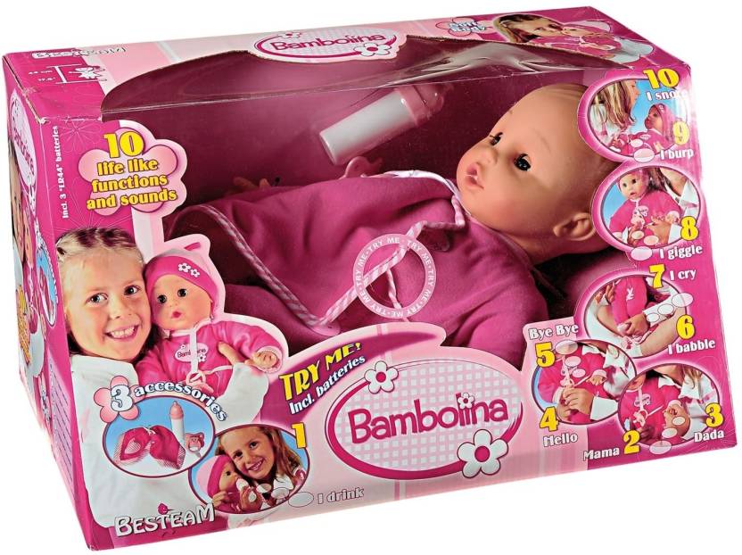 BAMBOLINA SET BUGGY 8 IN 1 WITH 29CM DOLL + CARRIER BAG+ HANDBAG + 4PC ACC