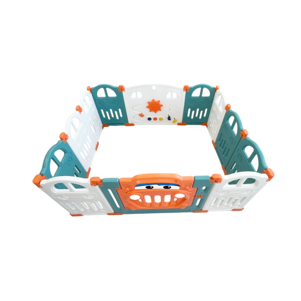 Foldable playpen
10 Simple Panel, 1 Game panel, 1 door