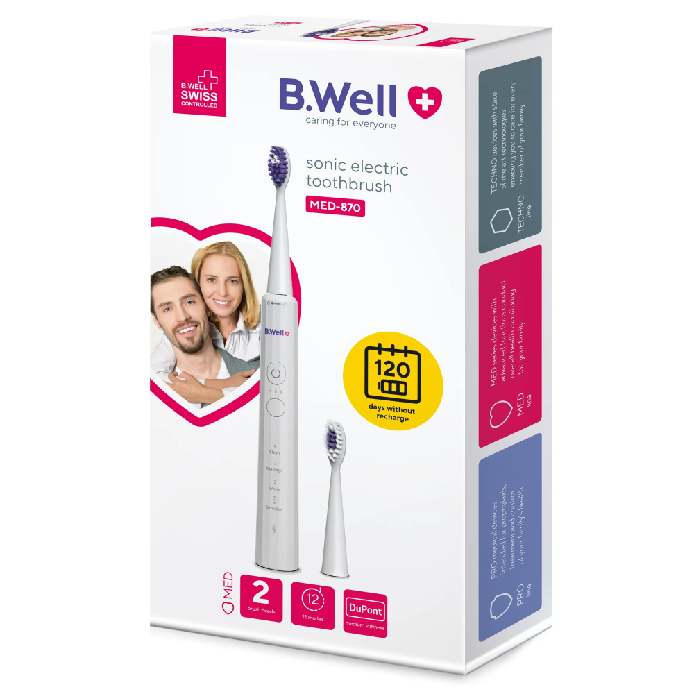 Sonic Electric Toothbrush White MED-870