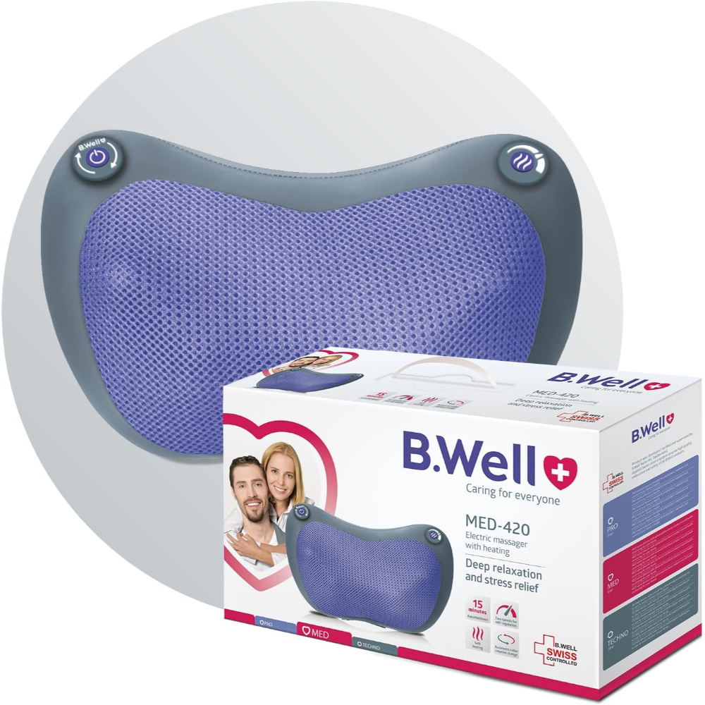 Electric Massager With Heating MED-420
Deep relaxation and stress relief