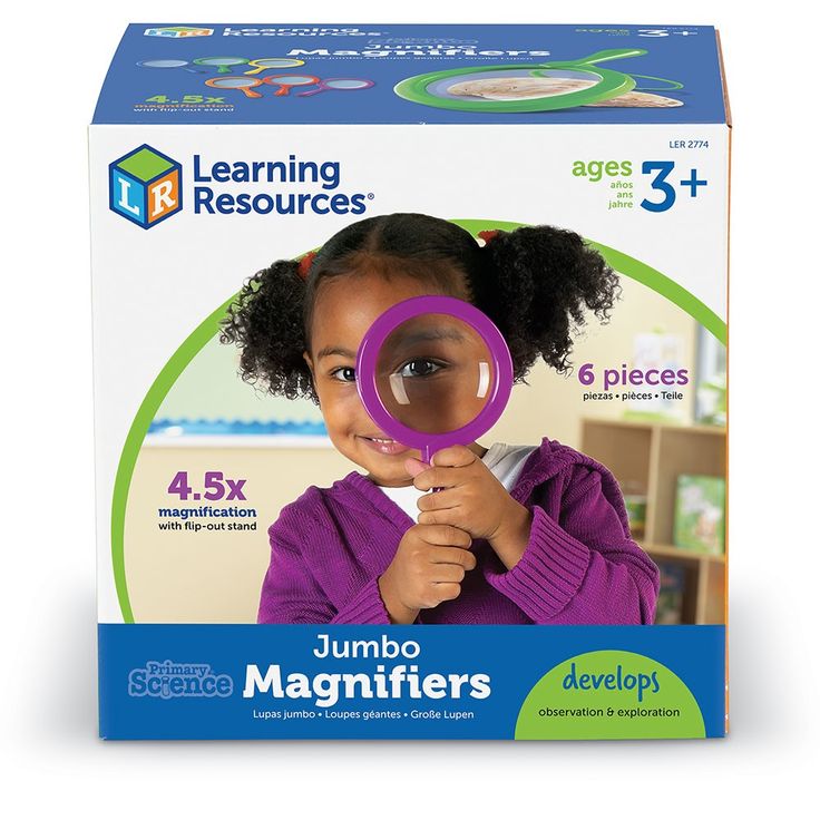Primary Science Jumbo Magnifiers (Set of 6)