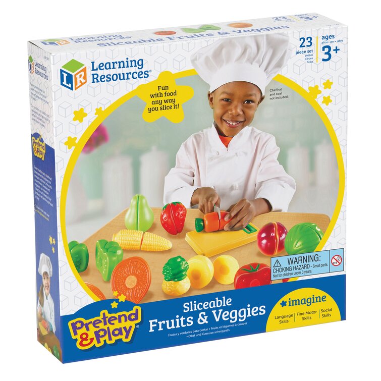 LR-PRETEND & PLAY SLICEABLE FRUITS & VEGGIES
