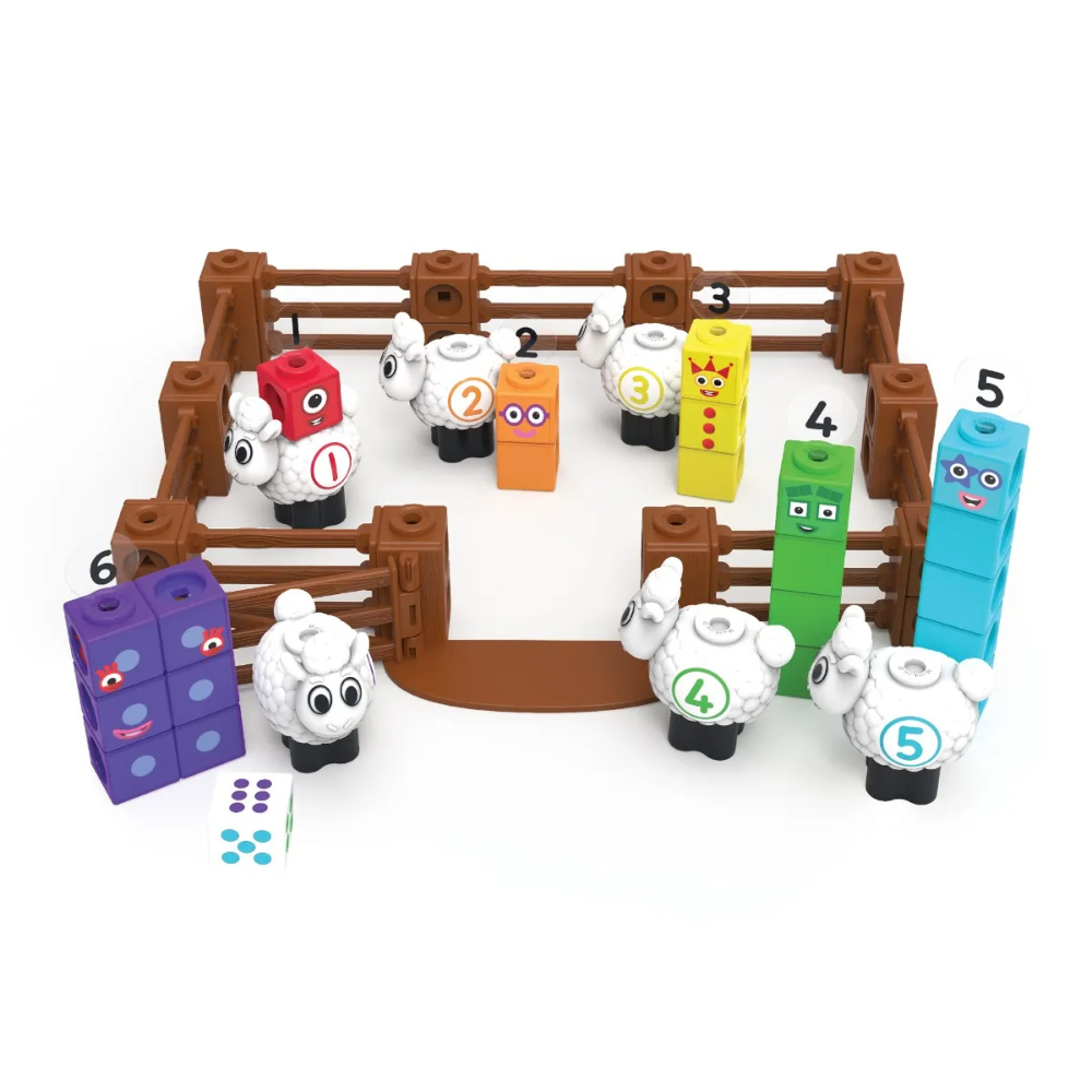 LR-MathLink Cubes Numberblocks Sheep Farm Activity Set