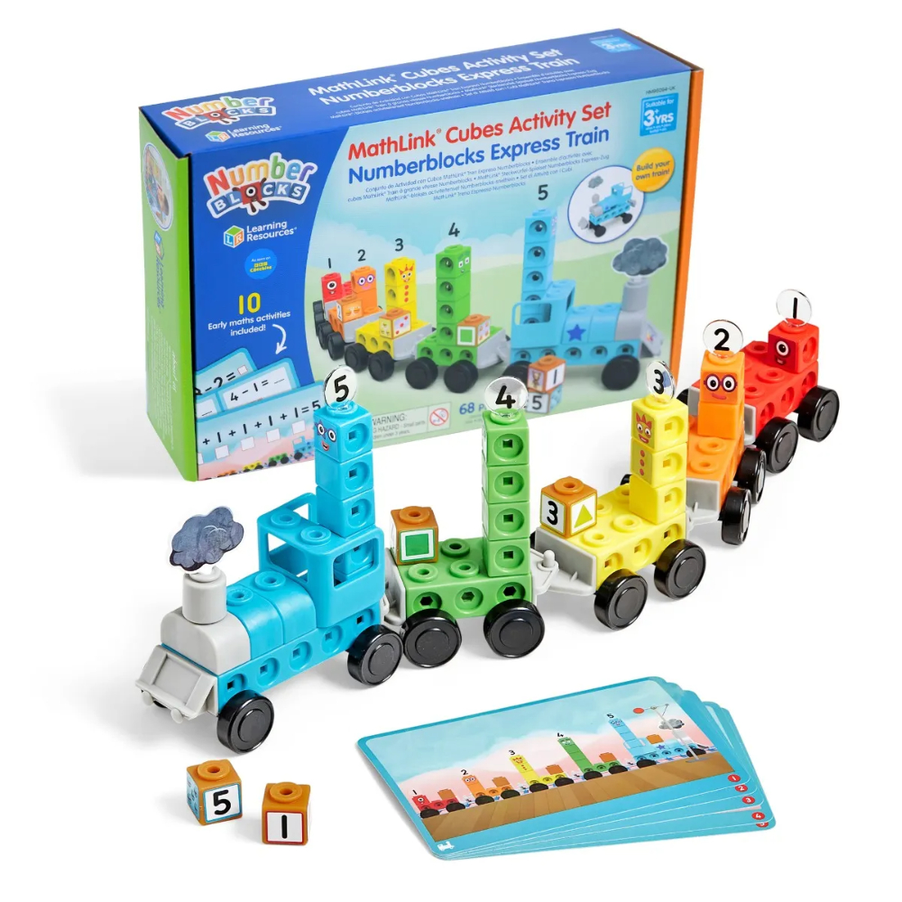 LR-MathLink Cubes Numberblocks Express Train Activity Set