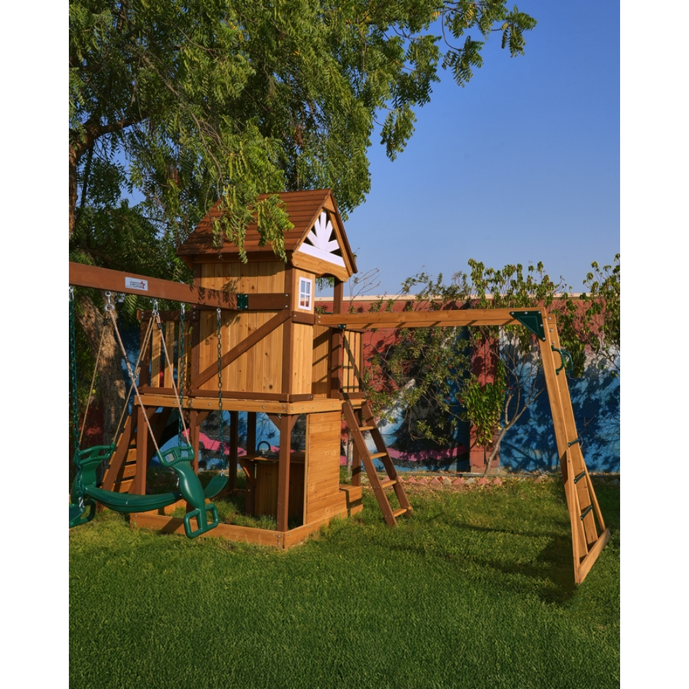 Dynamic Sports Arabian Ibex Wooden Swing Set