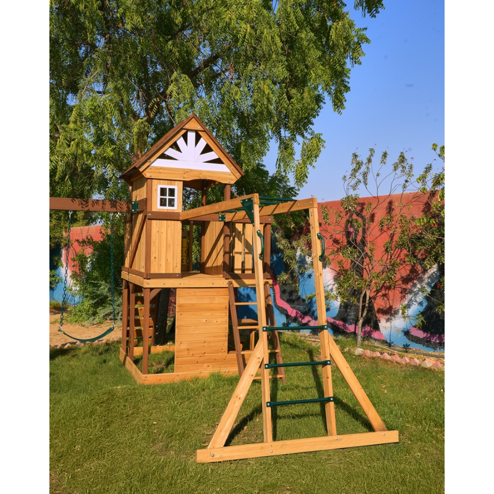 Dynamic Sports Arabian Ibex Wooden Swing Set
