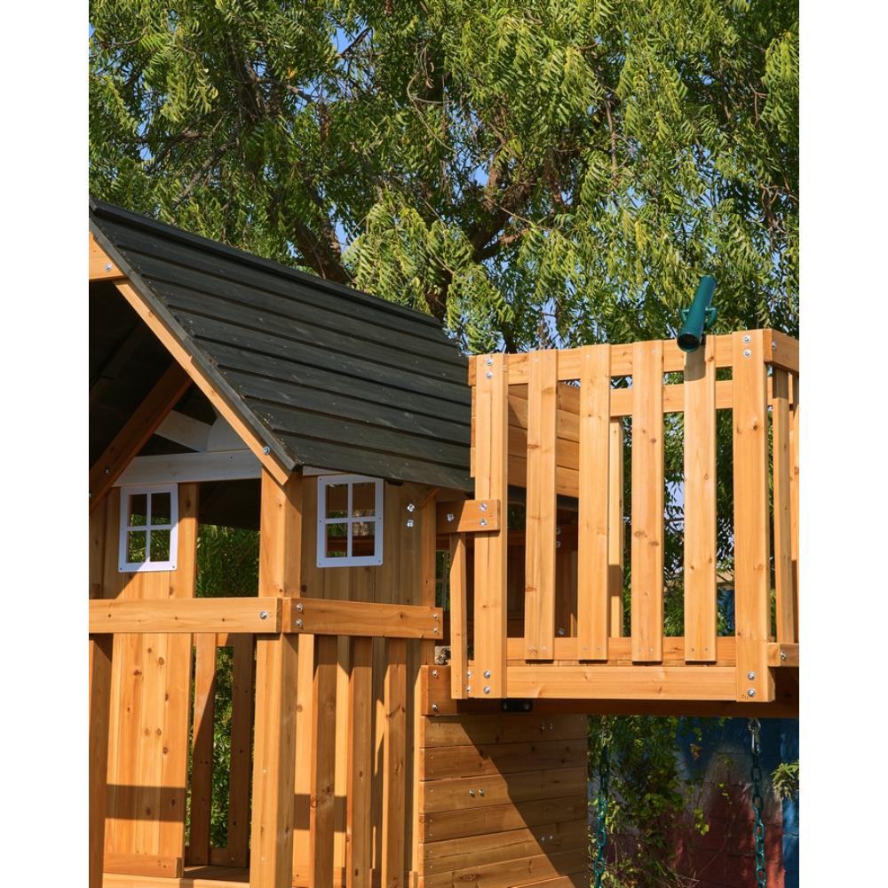 Dynamic Sports Arabian Leopard Wooden Swing Set