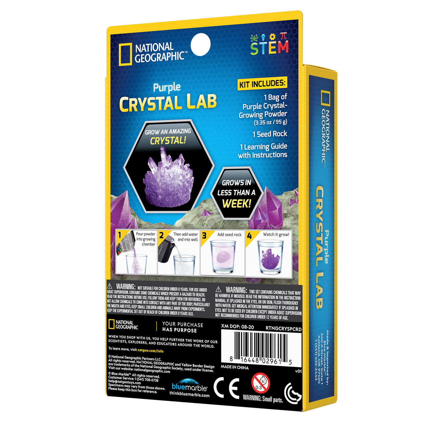 NG CARDED PURPLE CRYSTAL LAB