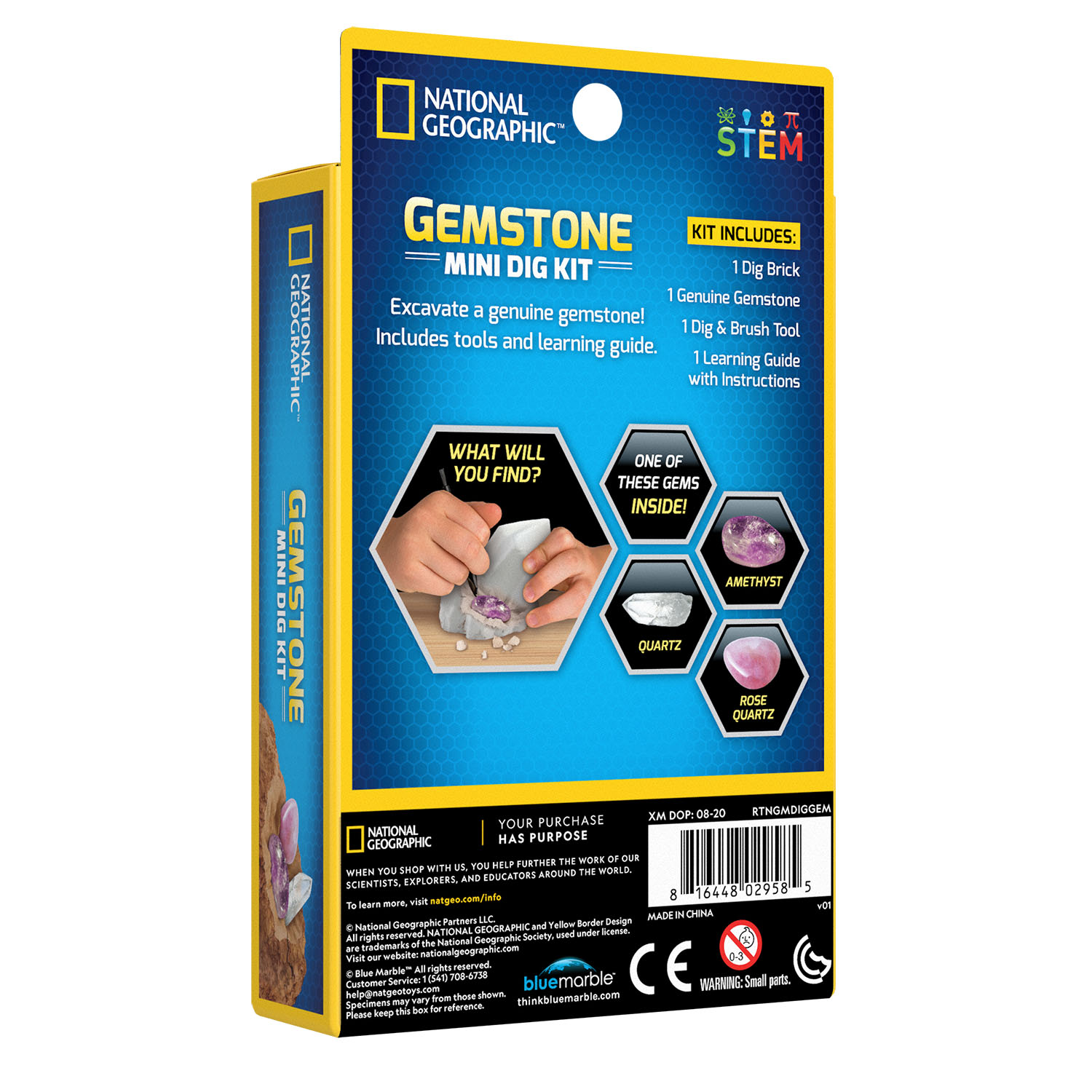 NG CARDED GEMSTONE MINI DIG KIT