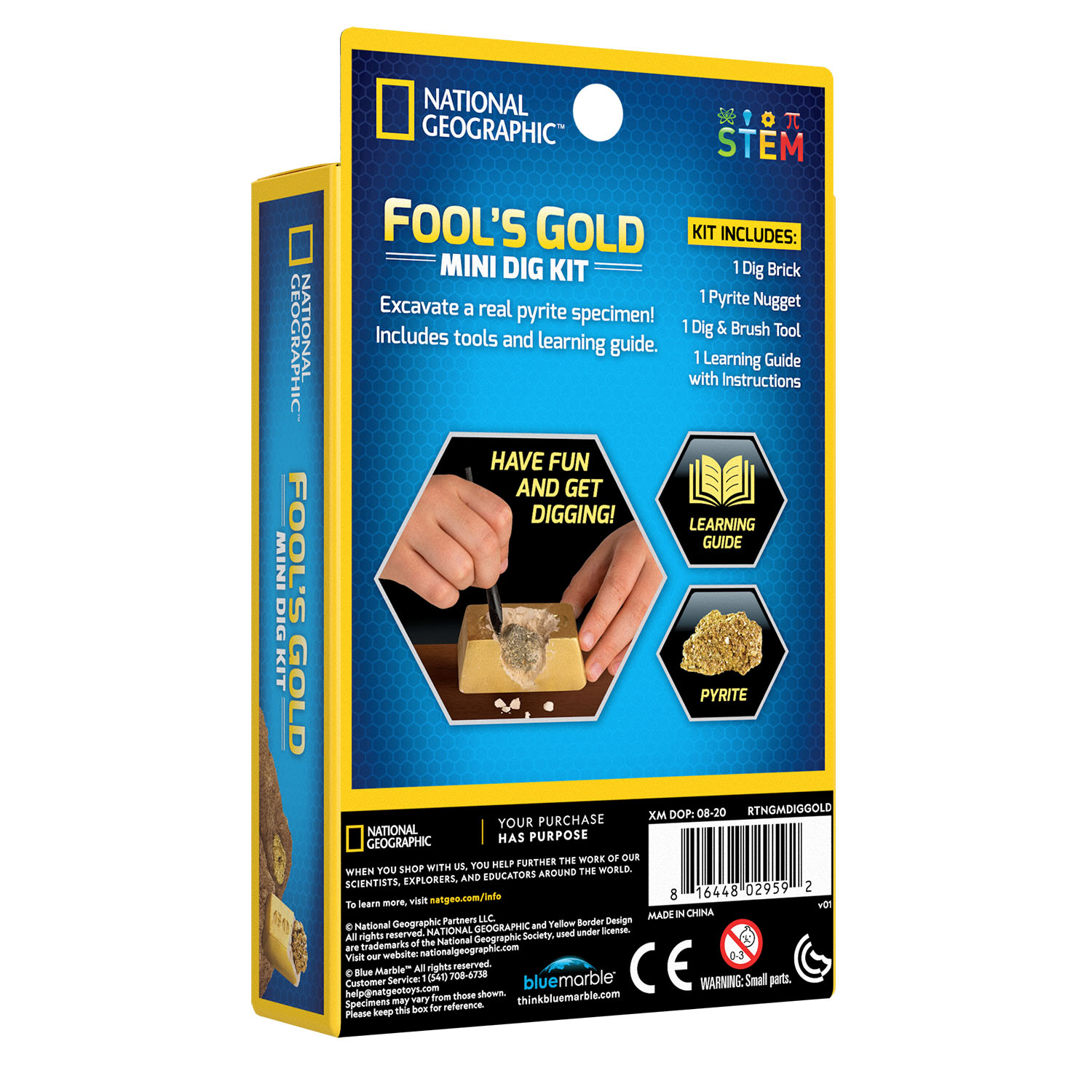 NG CARDED FOOLS GOLD MINI DIG KIT