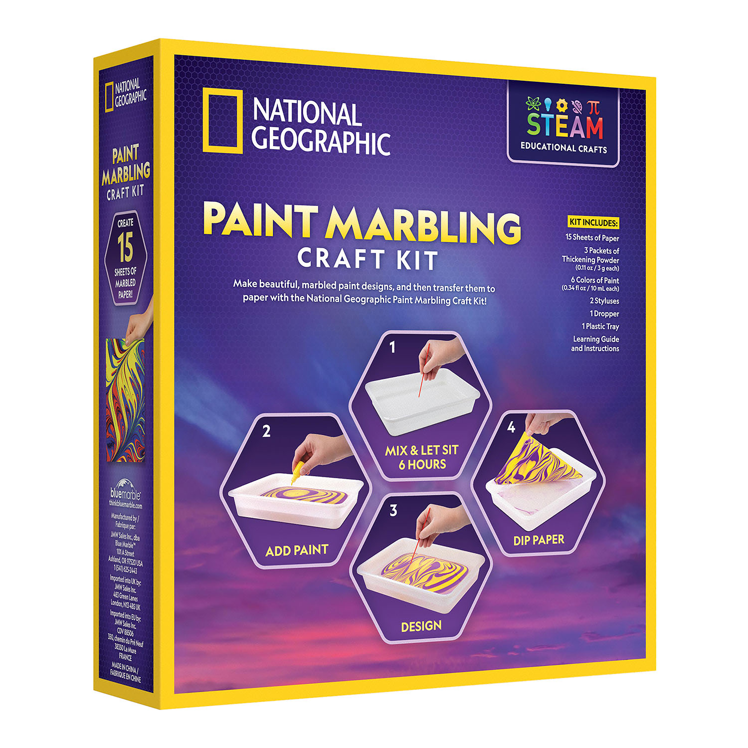 NG PAINT MARBLING CRAFT KIT
