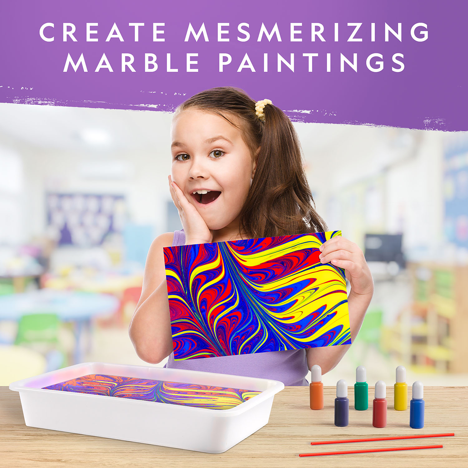 NG PAINT MARBLING CRAFT KIT
