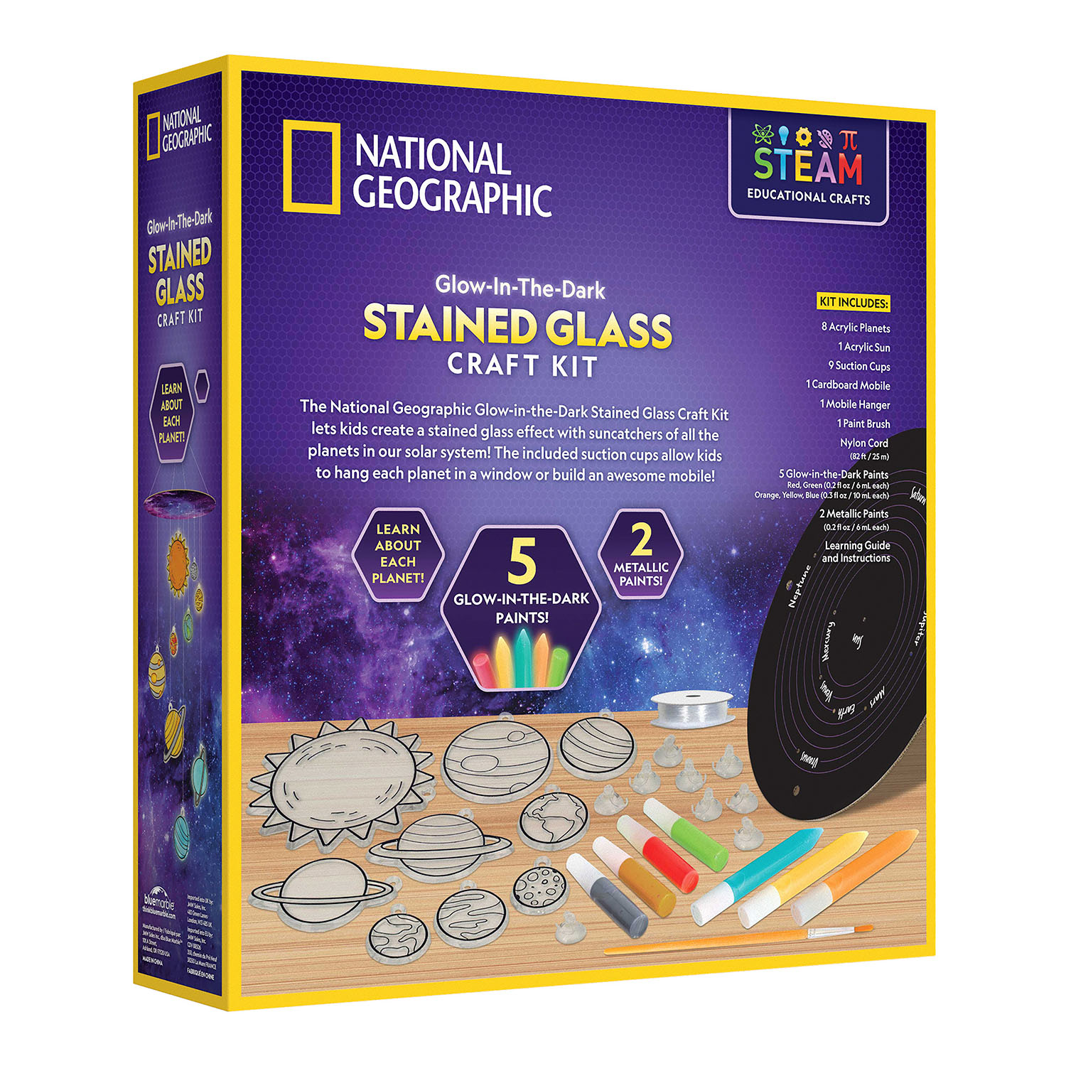 NG STAINED GLASS SOLAR SYSTEM CRAFT KIT