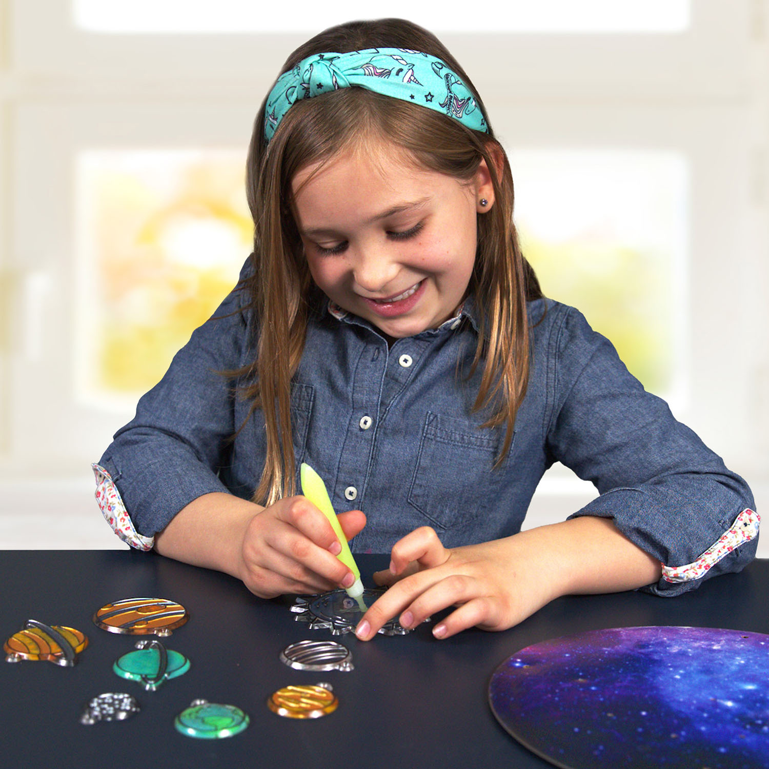 NG STAINED GLASS SOLAR SYSTEM CRAFT KIT