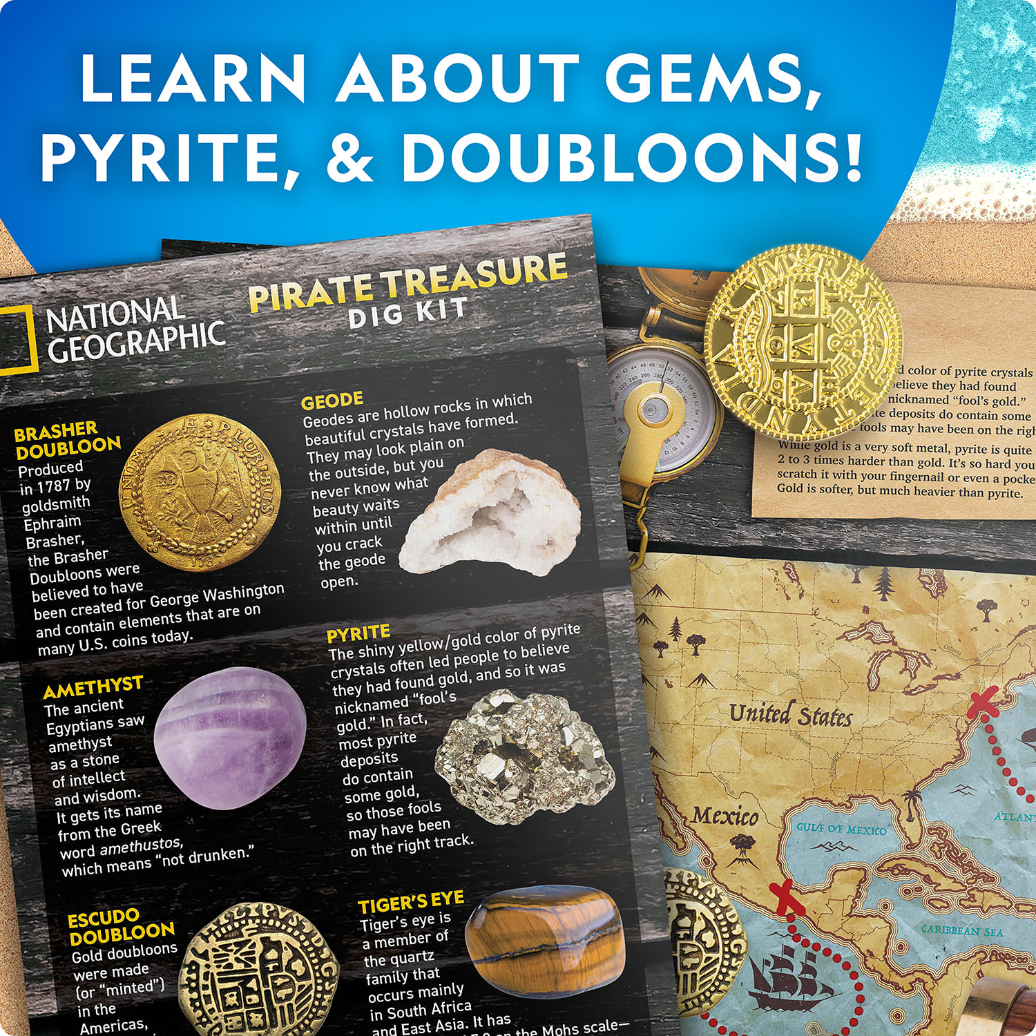 NG PIRATE TREASURE DIG KIT