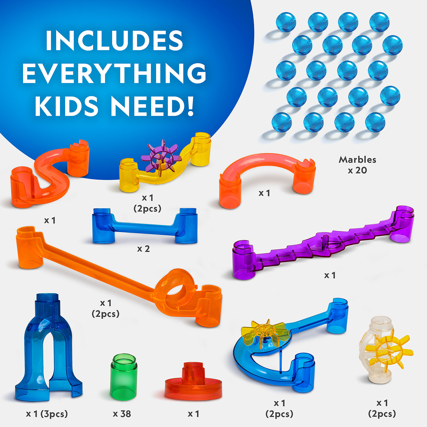 NG MOTORIZED MARBLE RUN -75 PIECE SET