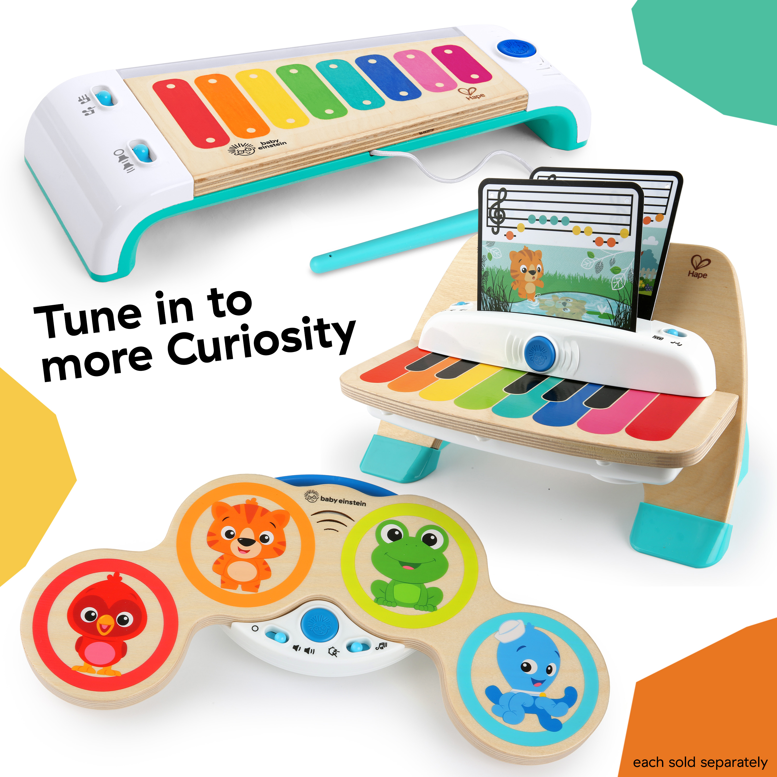 MAGIC TOUCH DRUMS WOODEN MUSICAL TOY