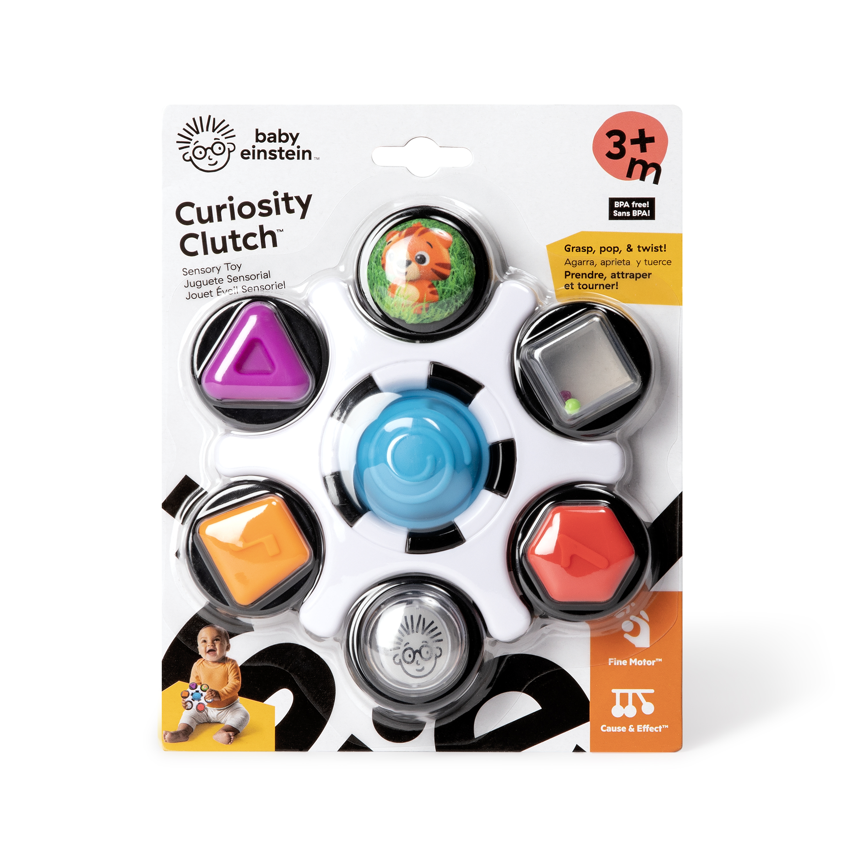 BABY EINSTEIN CURIOSITY CLUTCH SENSORY TOY