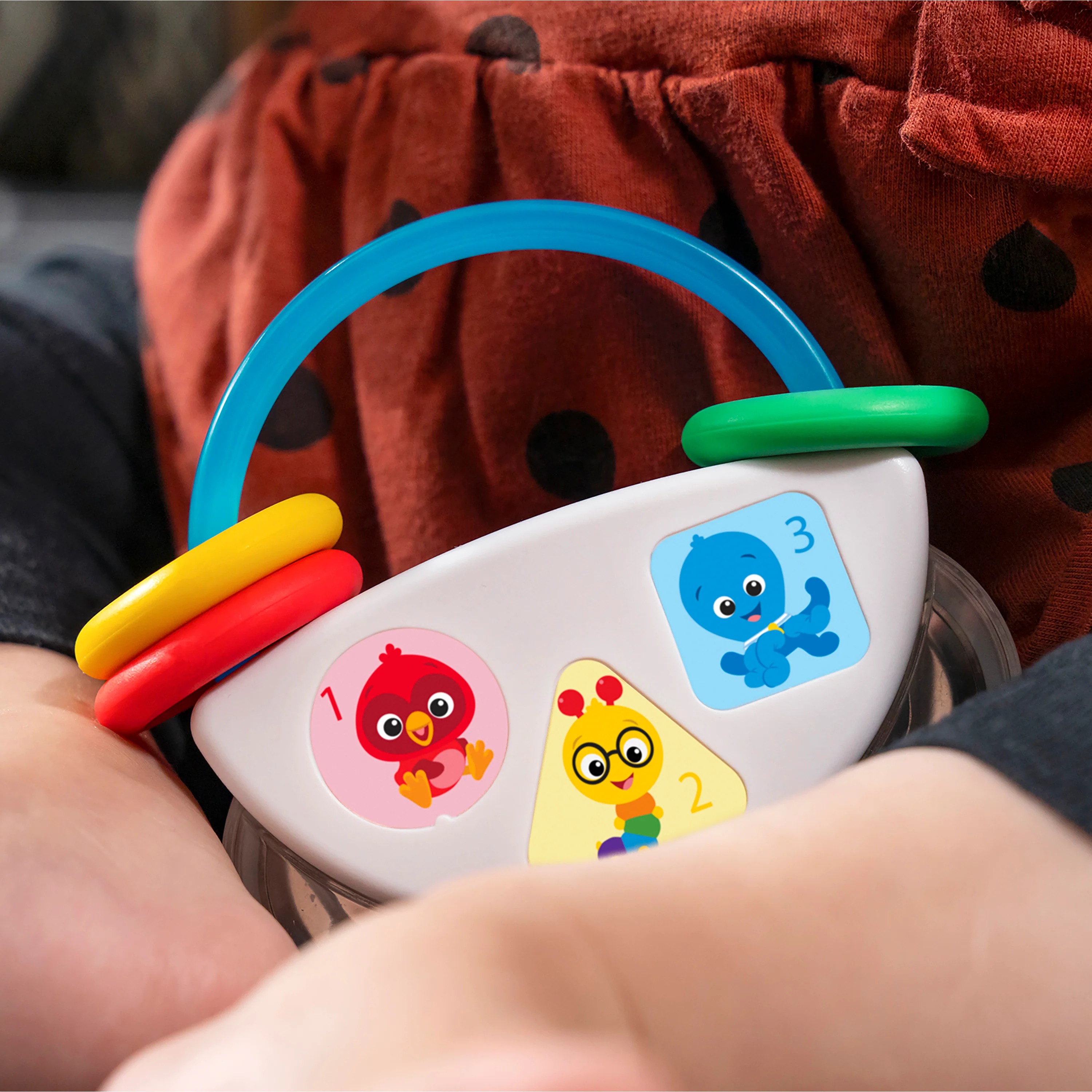 BABY EINSTEIN TINY TAMBOURINE MUSICAL TOY & RATTLE