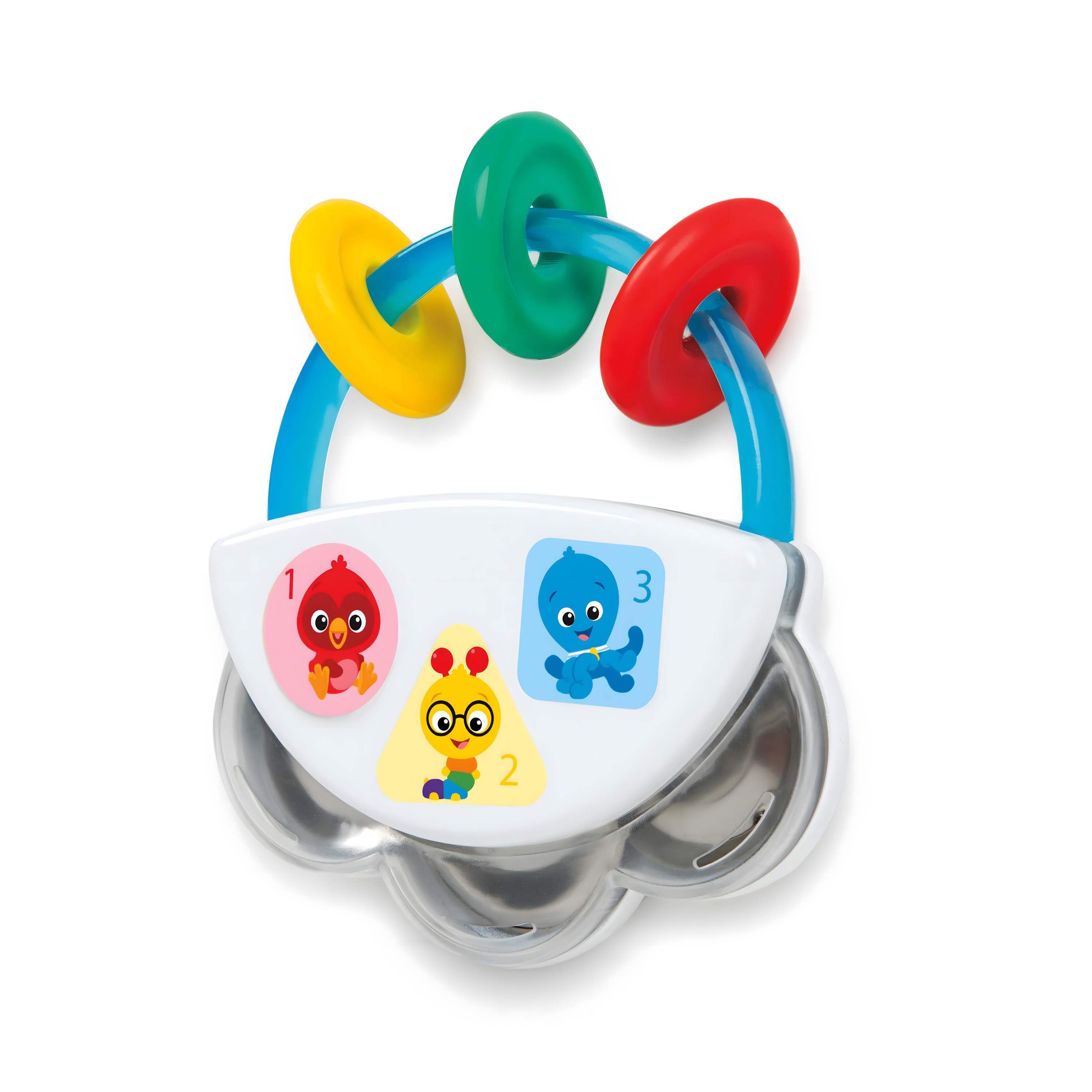 BABY EINSTEIN TINY TAMBOURINE MUSICAL TOY & RATTLE