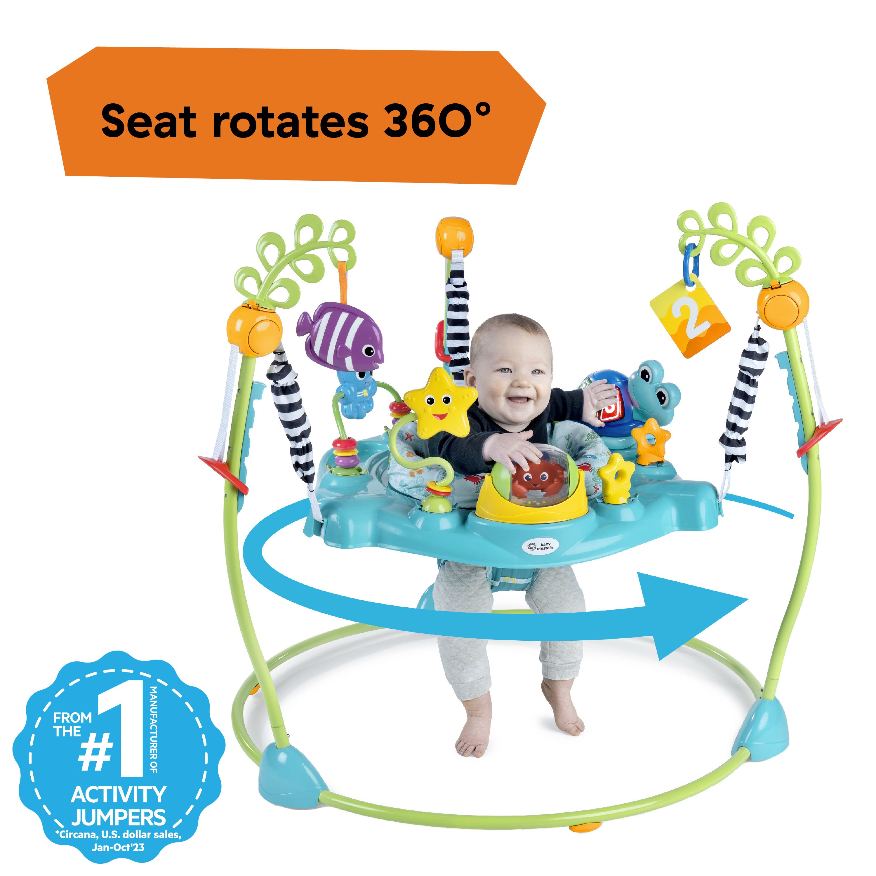 BABY EINSTEIN CURIOSITY COVE 2-IN-1 ACTIVITY JUMPER