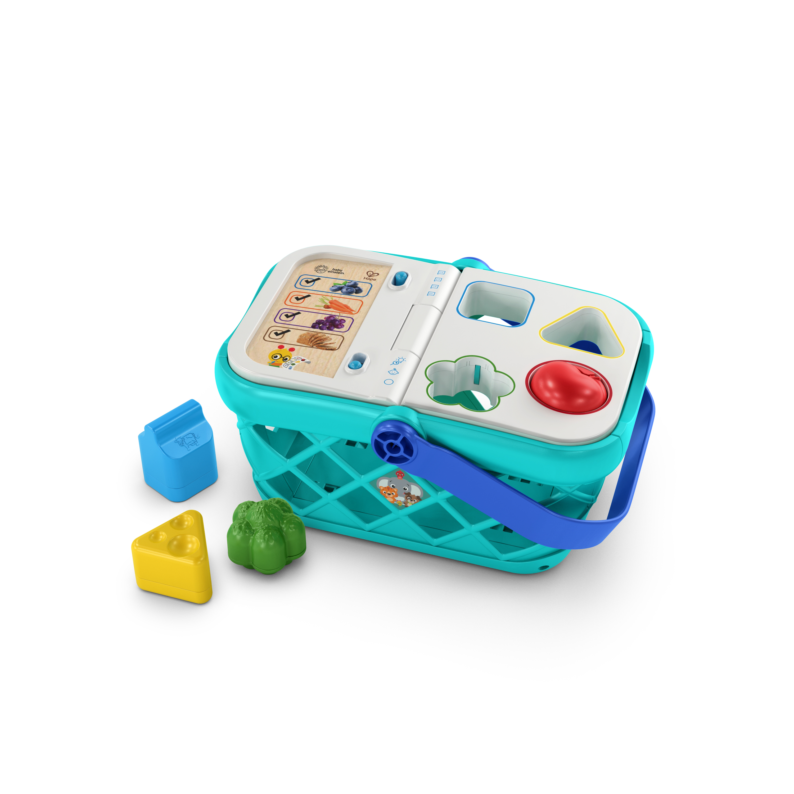 BABY EINSTEIN MAGIC TOUCH SHOPPING BASKET PRETEND TO SHOP TOY ( HAPE)