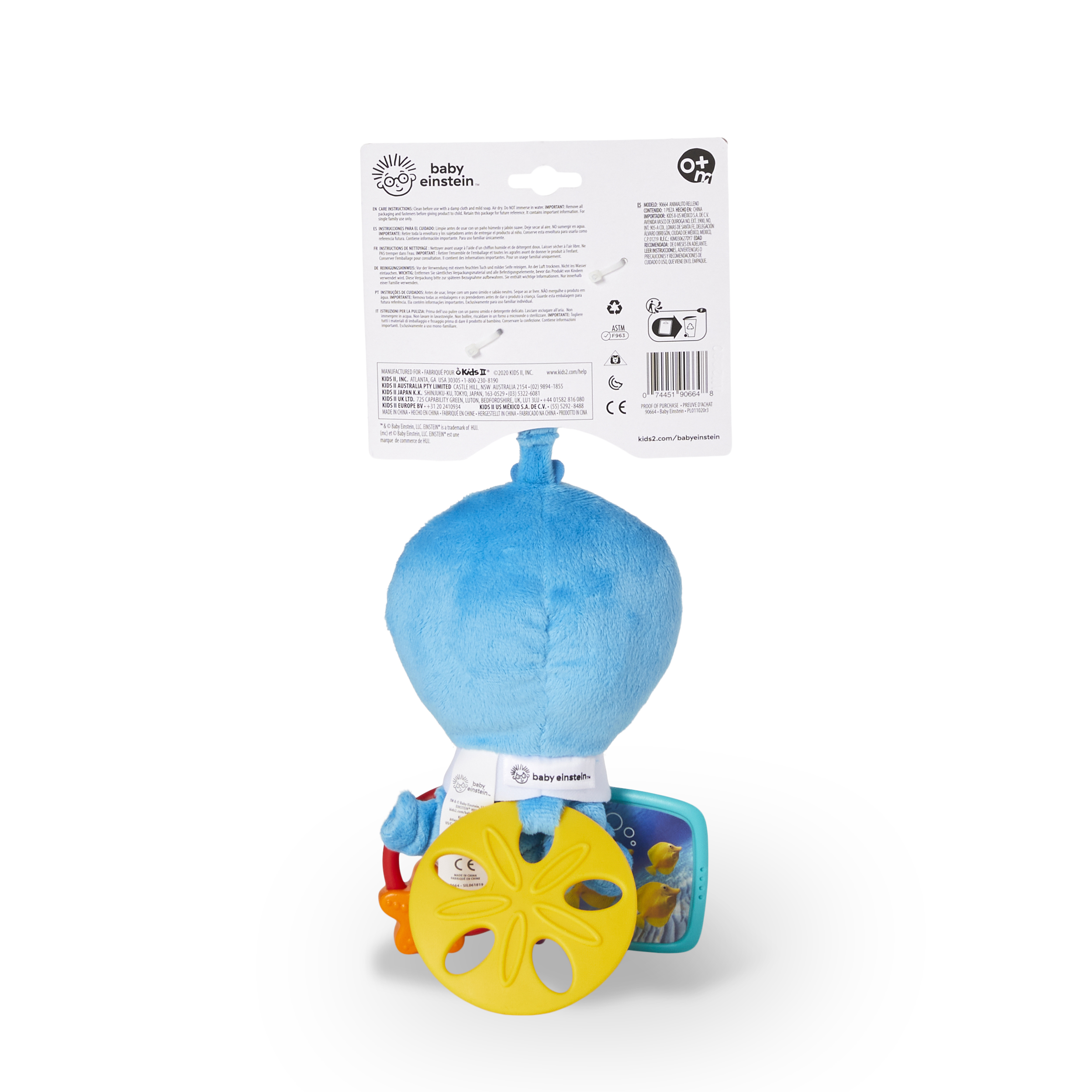 BABY EINSTEIN ACTIVITY ARMS OCTOPUS TAKE-ALONG TOY