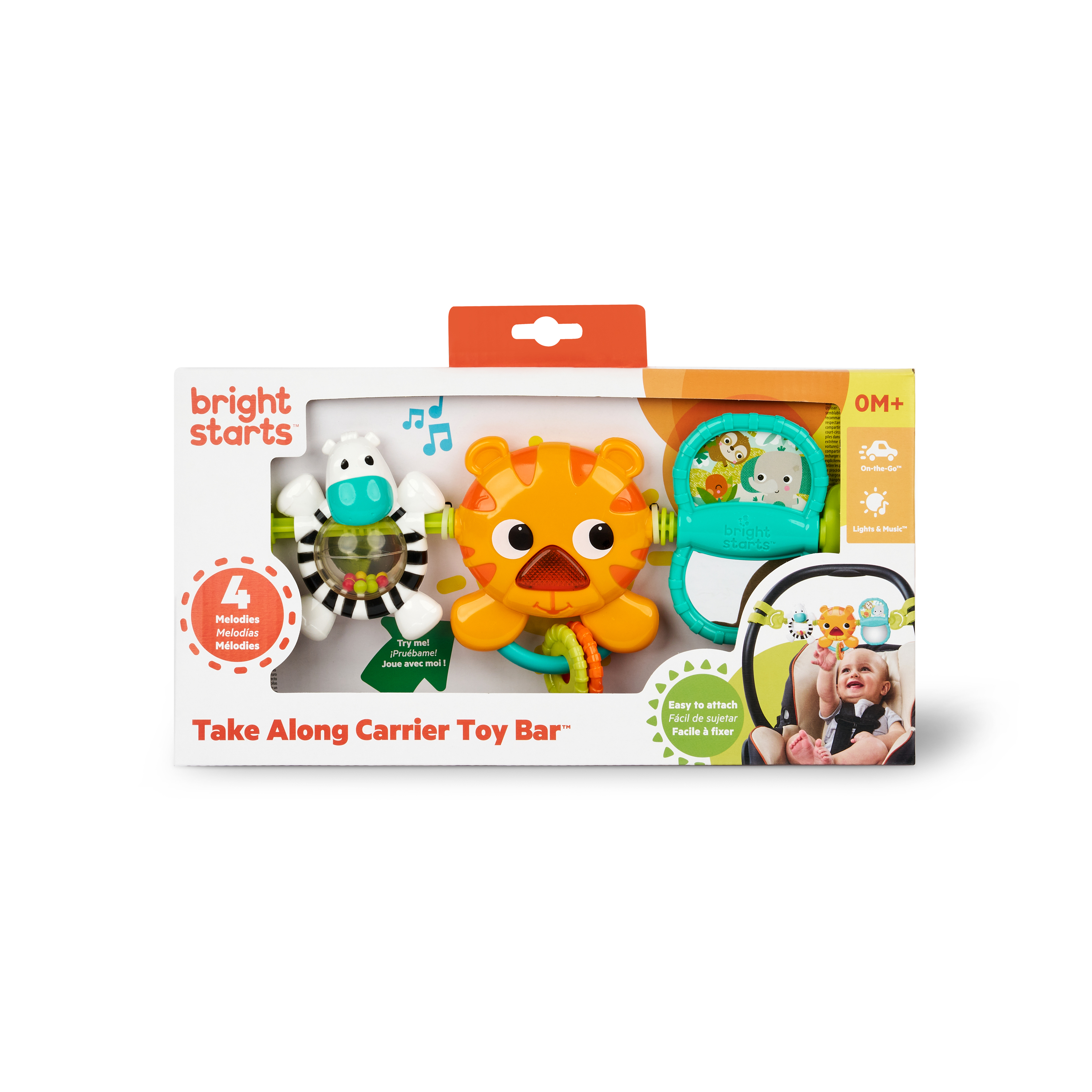 BRIGHT STARTS TAKE ALONG CARRIER TOY BAR BRIGHT STARTS TAKE ALONG CARRIER TOY BAR