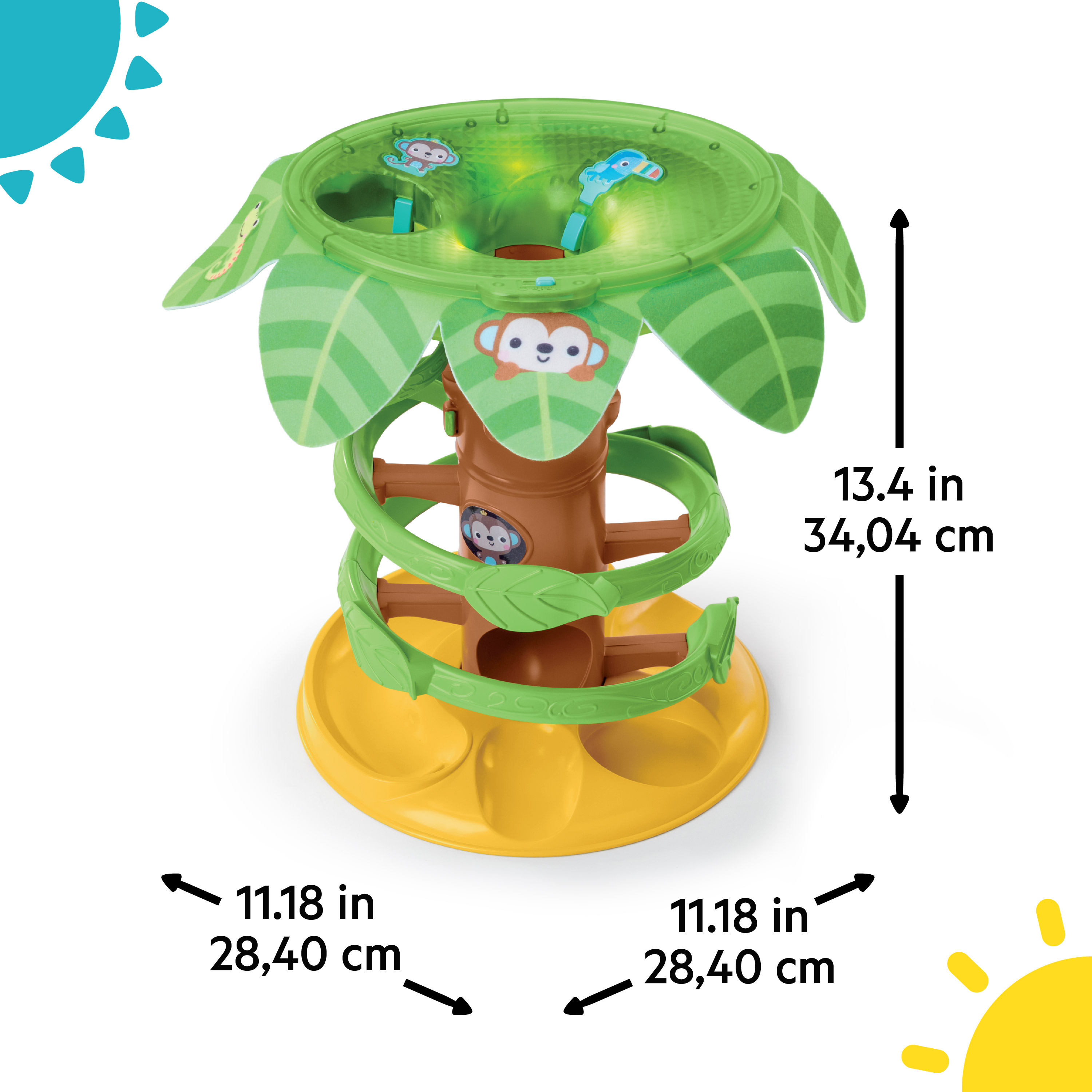 BRIGHT STARTS TROPICAL TWIRL BALL PLAY TOY