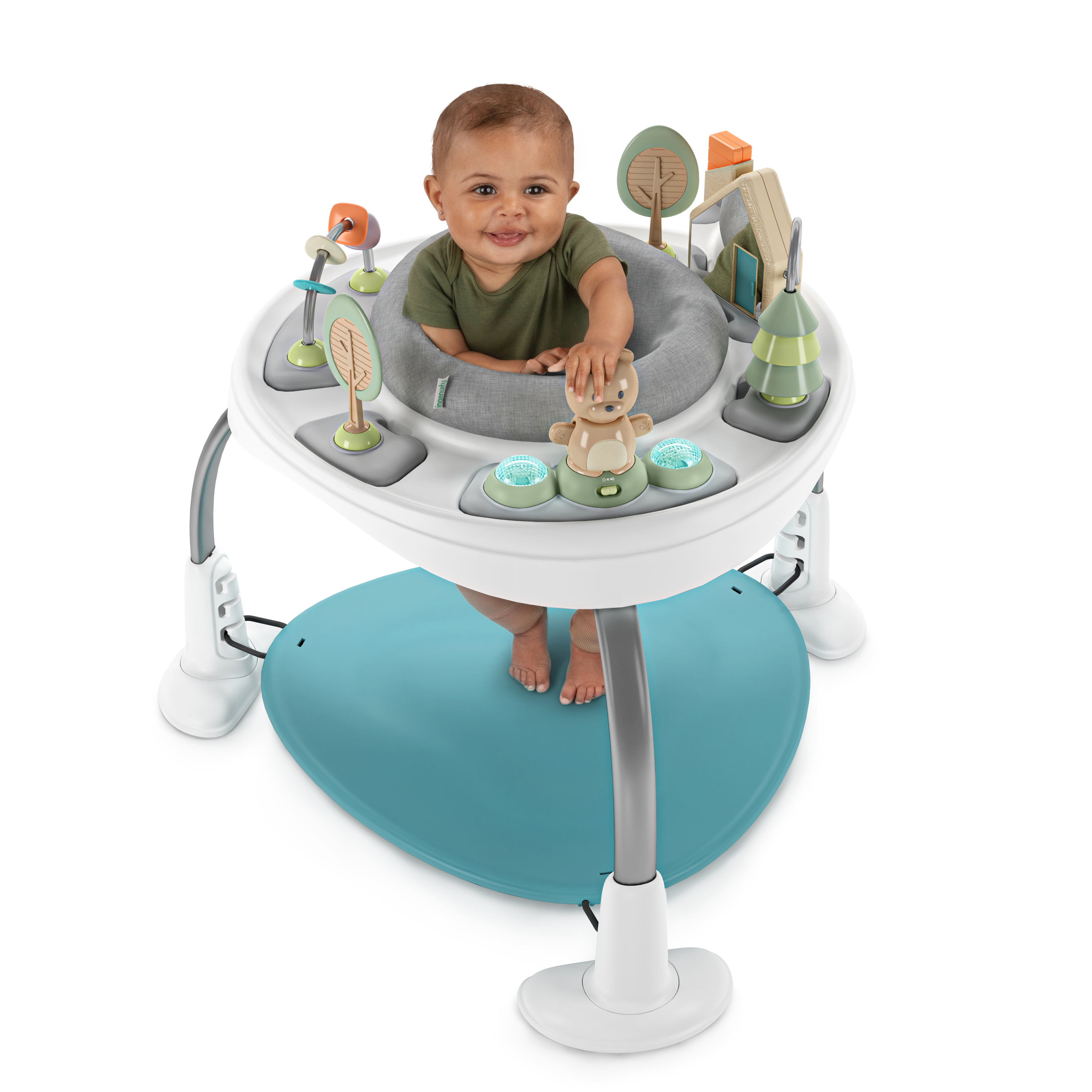 SPRING & SPROUT 2-IN-1 ACTIVITY JUMPER &TABLE FIRST FOREST