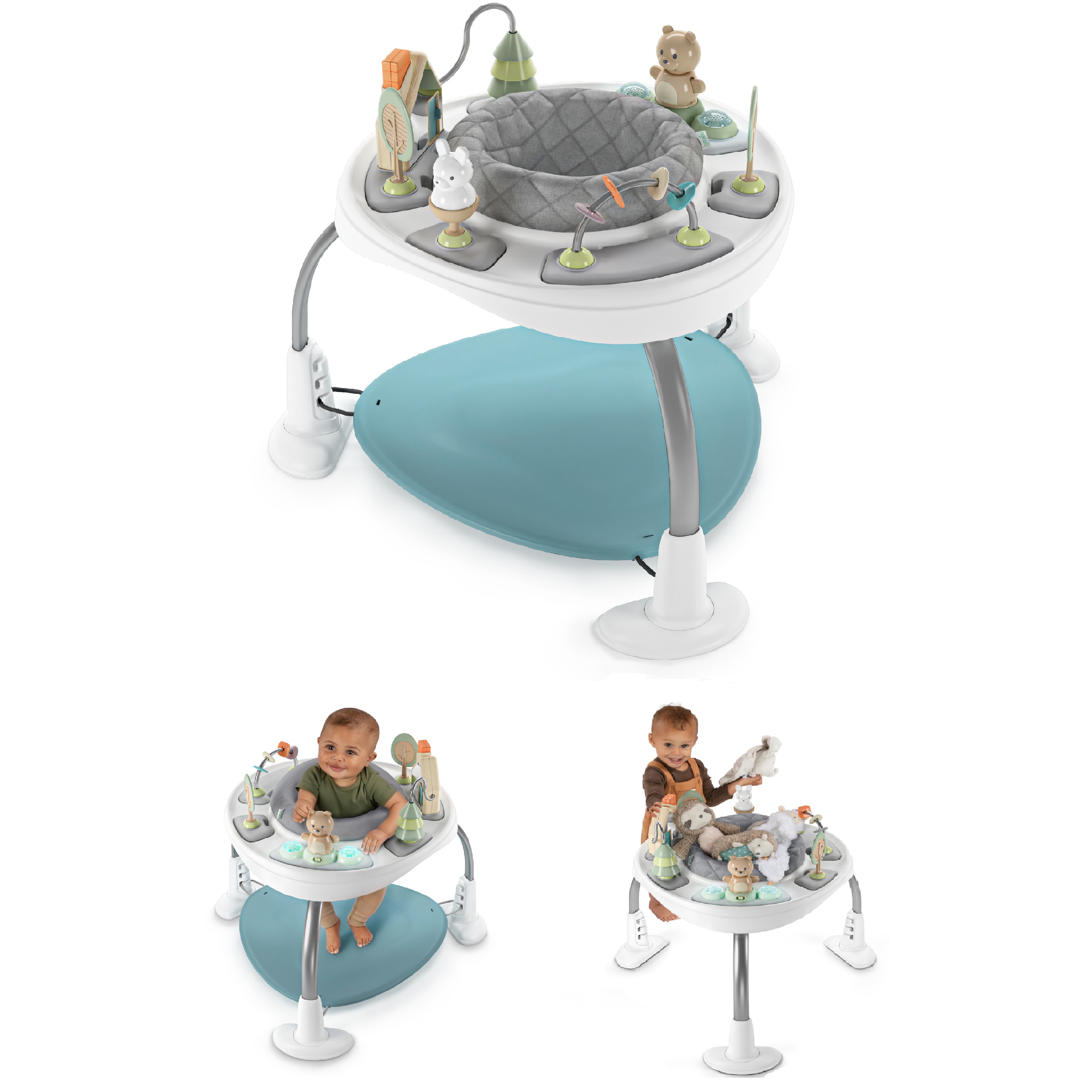 SPRING & SPROUT 2-IN-1 ACTIVITY JUMPER &TABLE FIRST FOREST