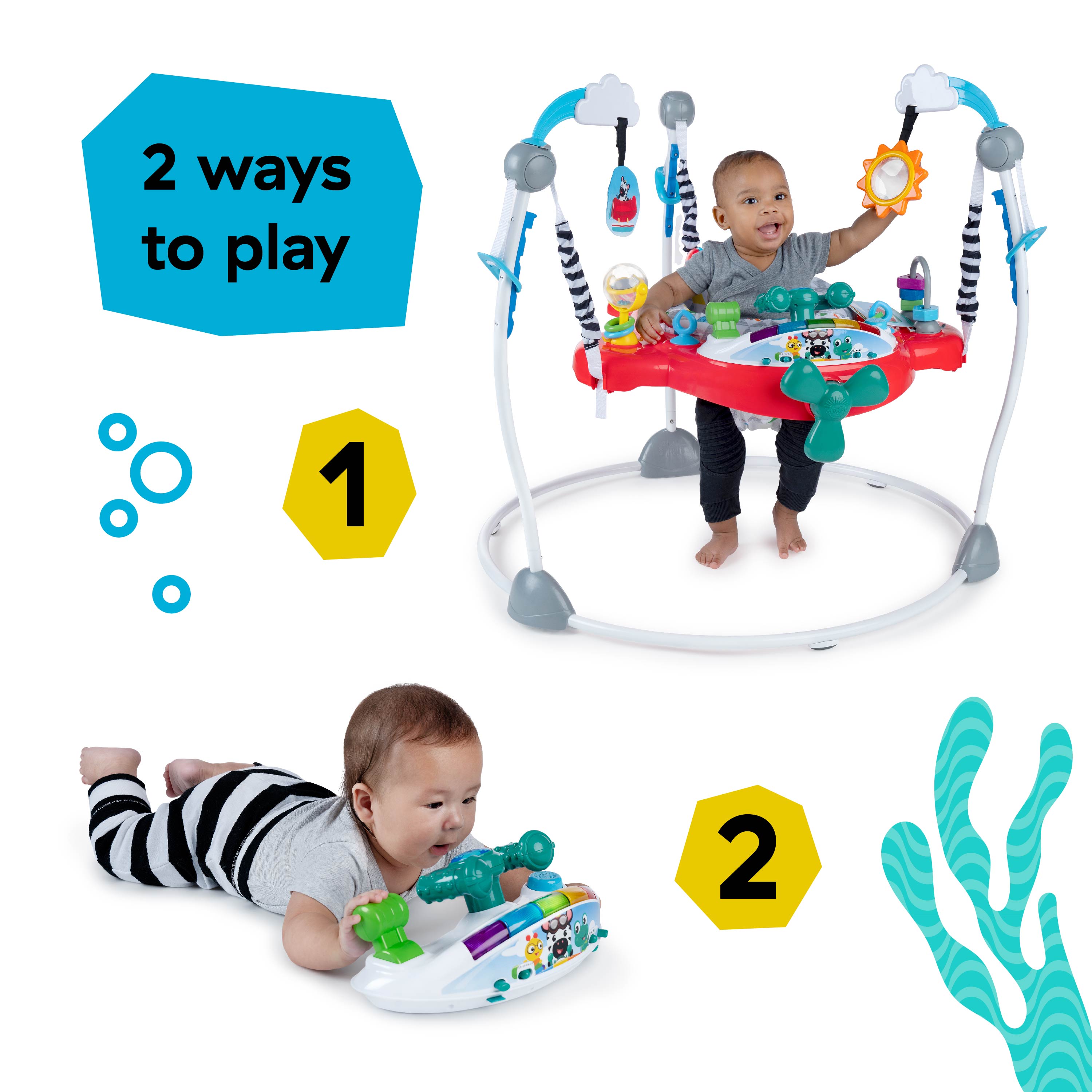 BABY EINSTEIN AIRPLANE ADVENTURE 2-IN-1 ACTIVITY JUMPER