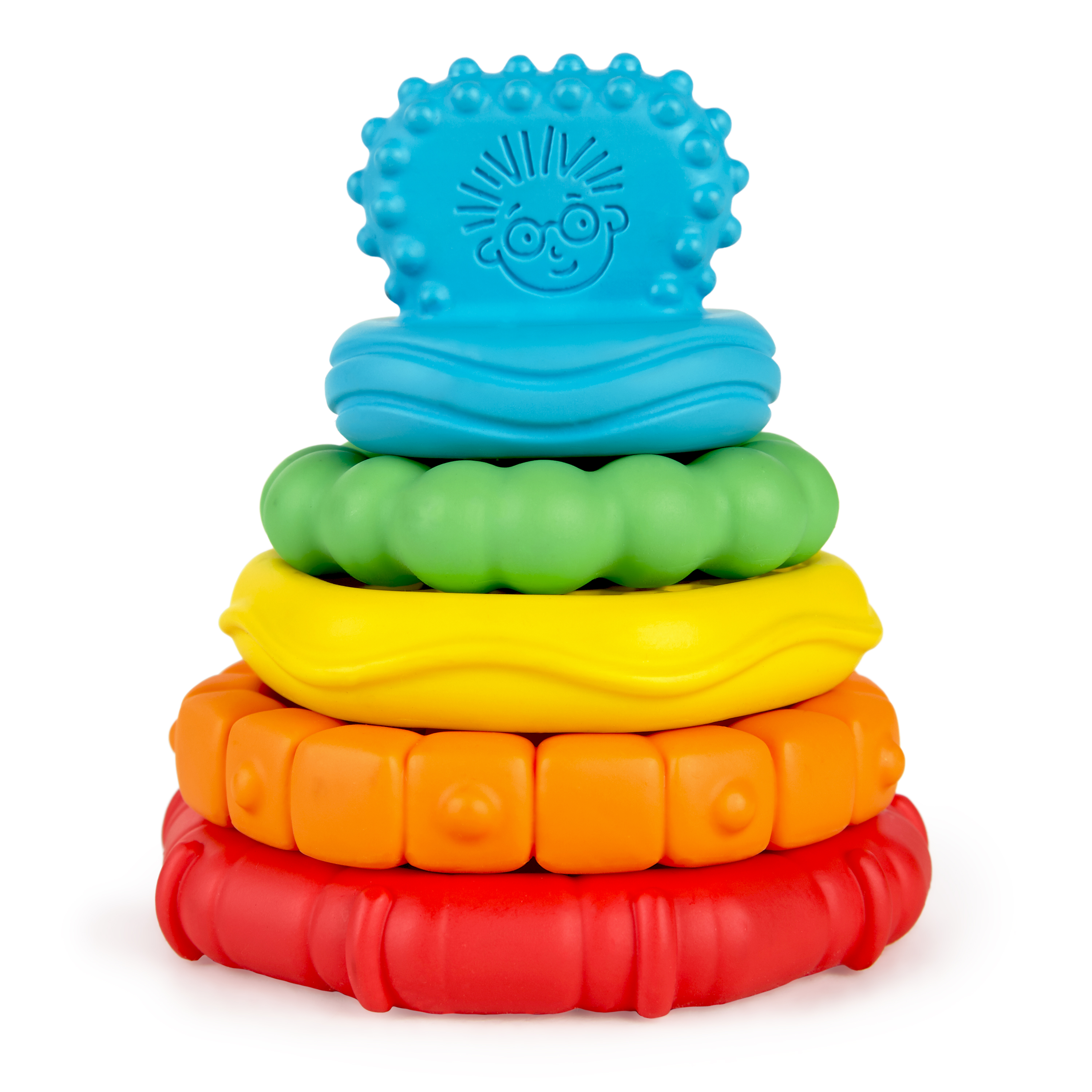 BABY EINSTEIN STACK & TEETHE MULTI-TEXTURED TEETHER TOY