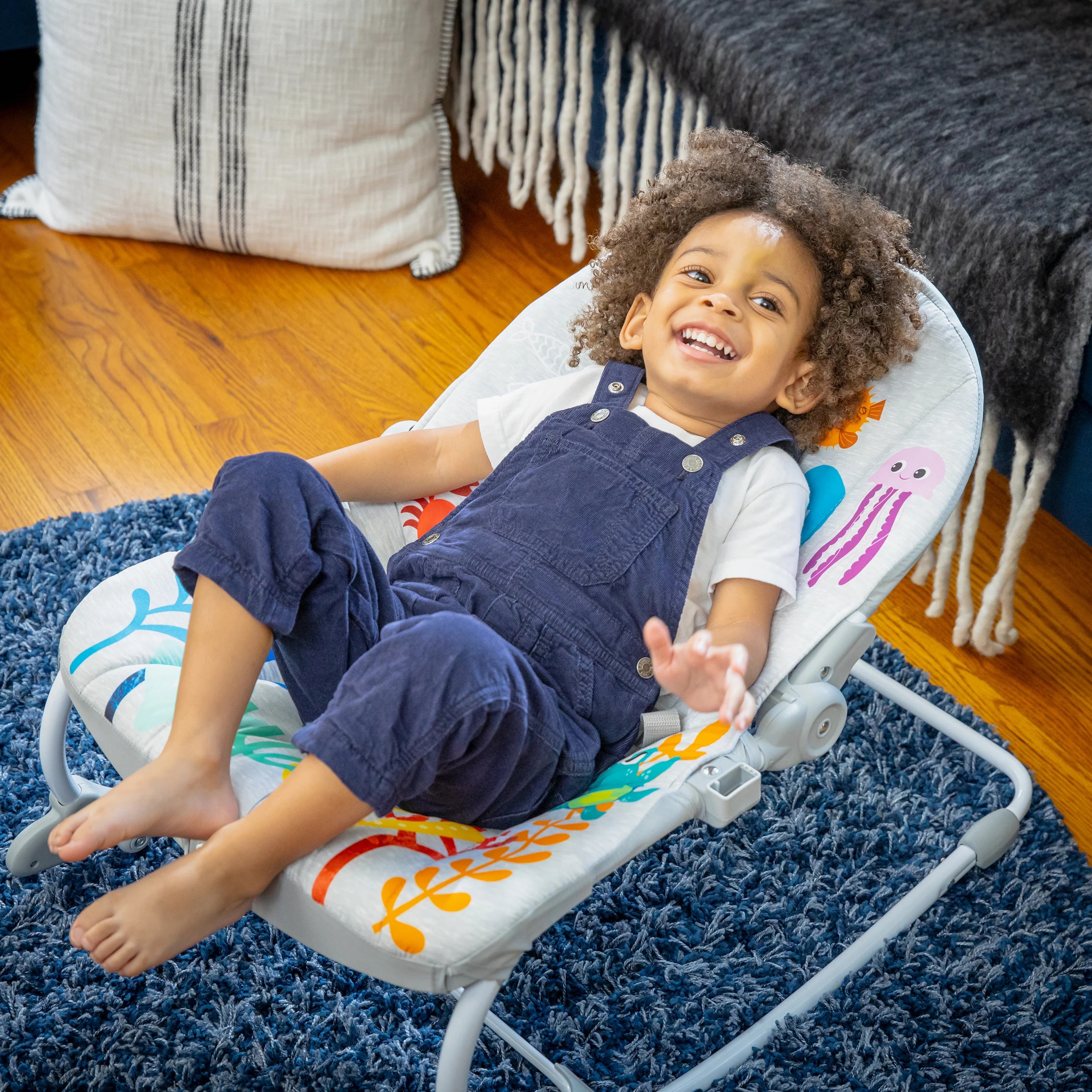 BABY EINSTEIN KICK TO IT OPUS MUSICAL INFANT TO TODDLER ROCKER