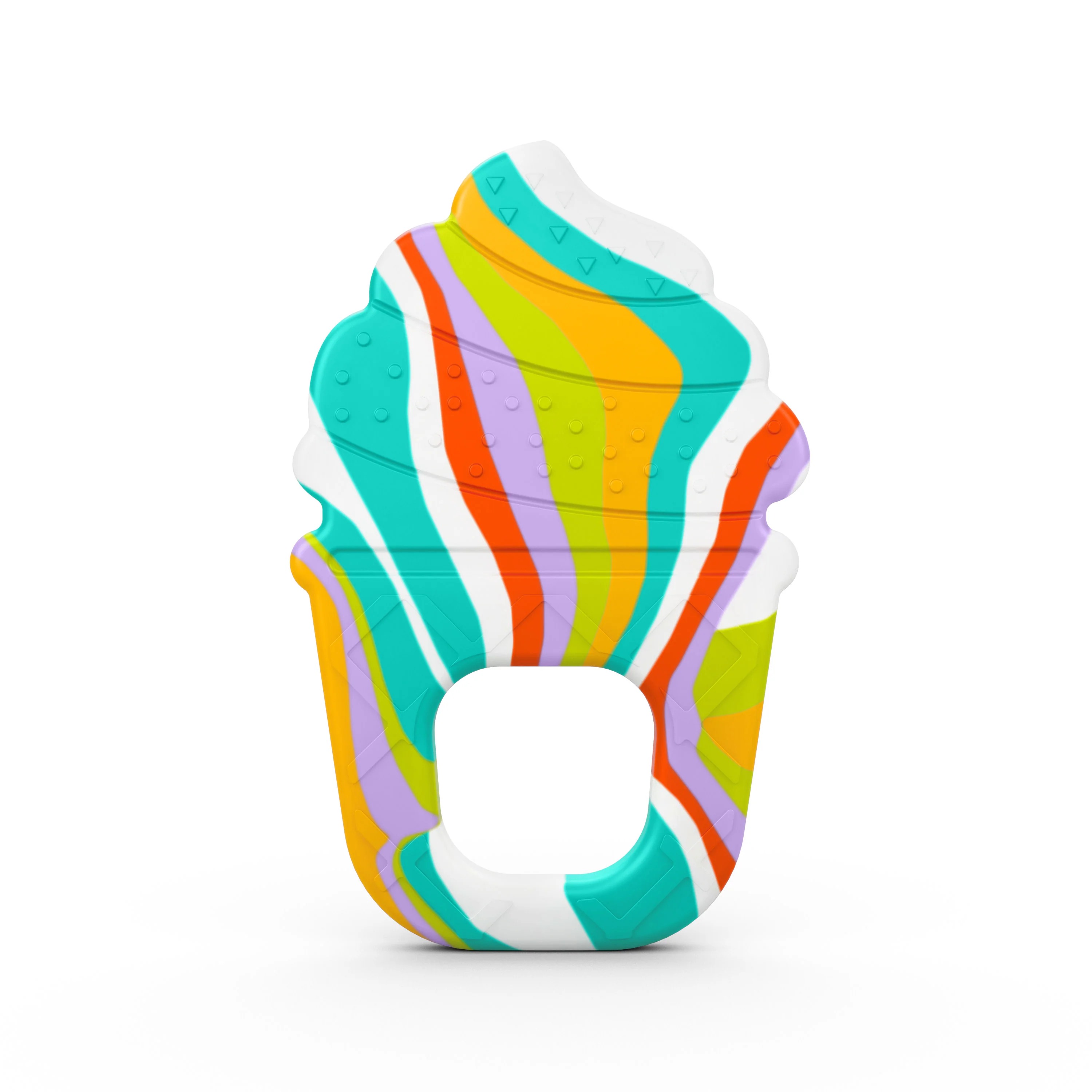 BRIGHT STARTS SOOTHING SOFT SERVE SILICONE TEETHER