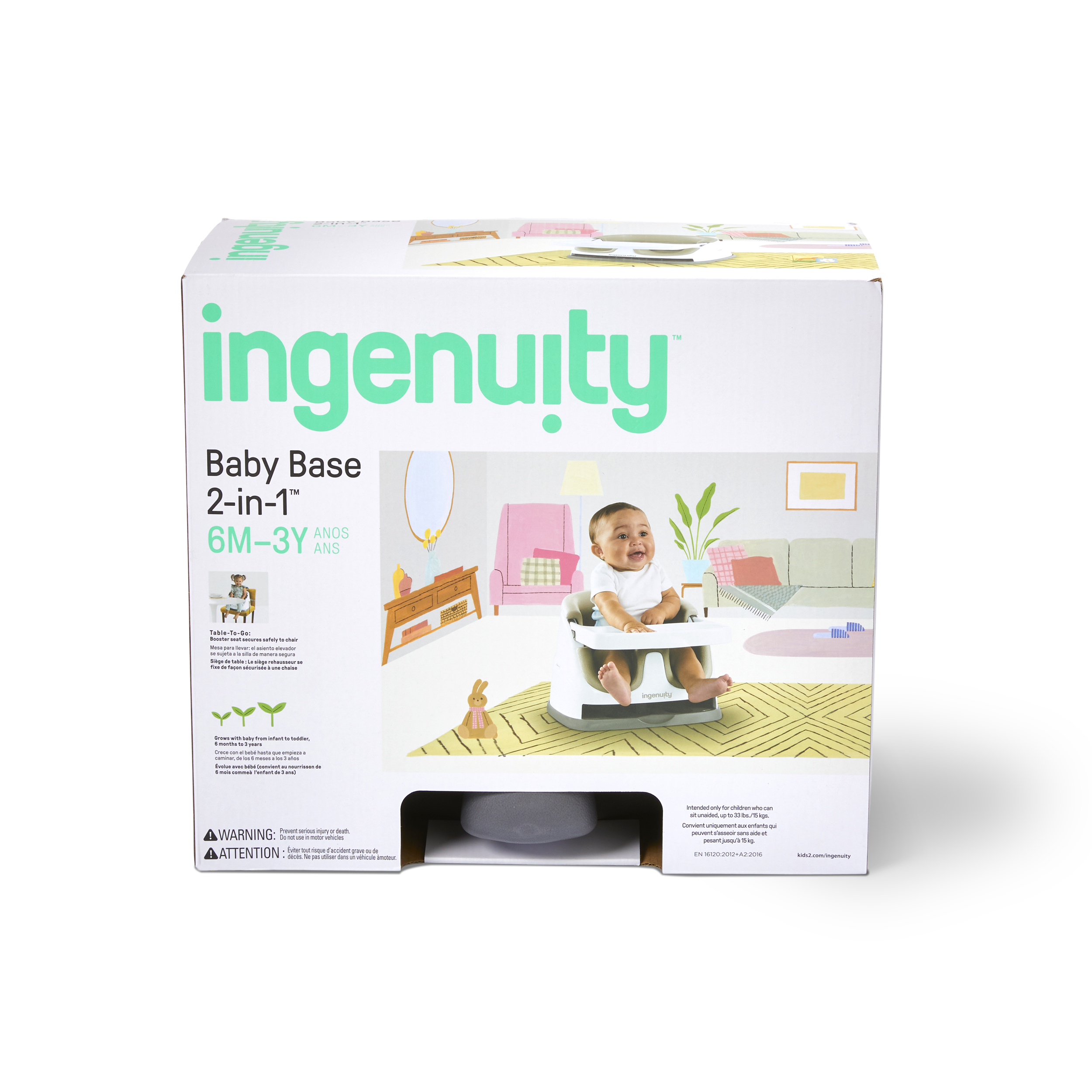 BABY BASE 2-IN-1 SEAT - SLATE