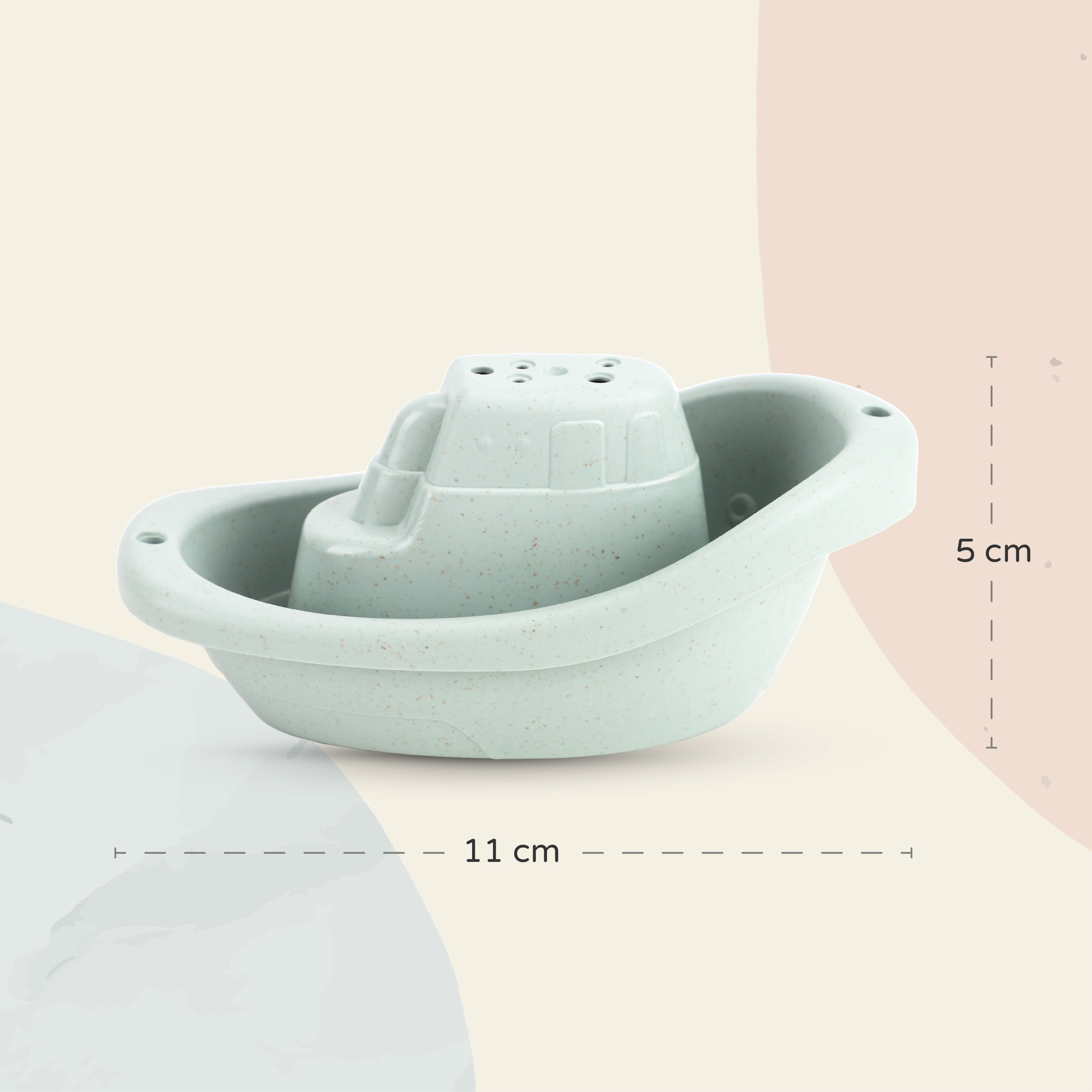 MOON BATHING TOY BOAT CUPS