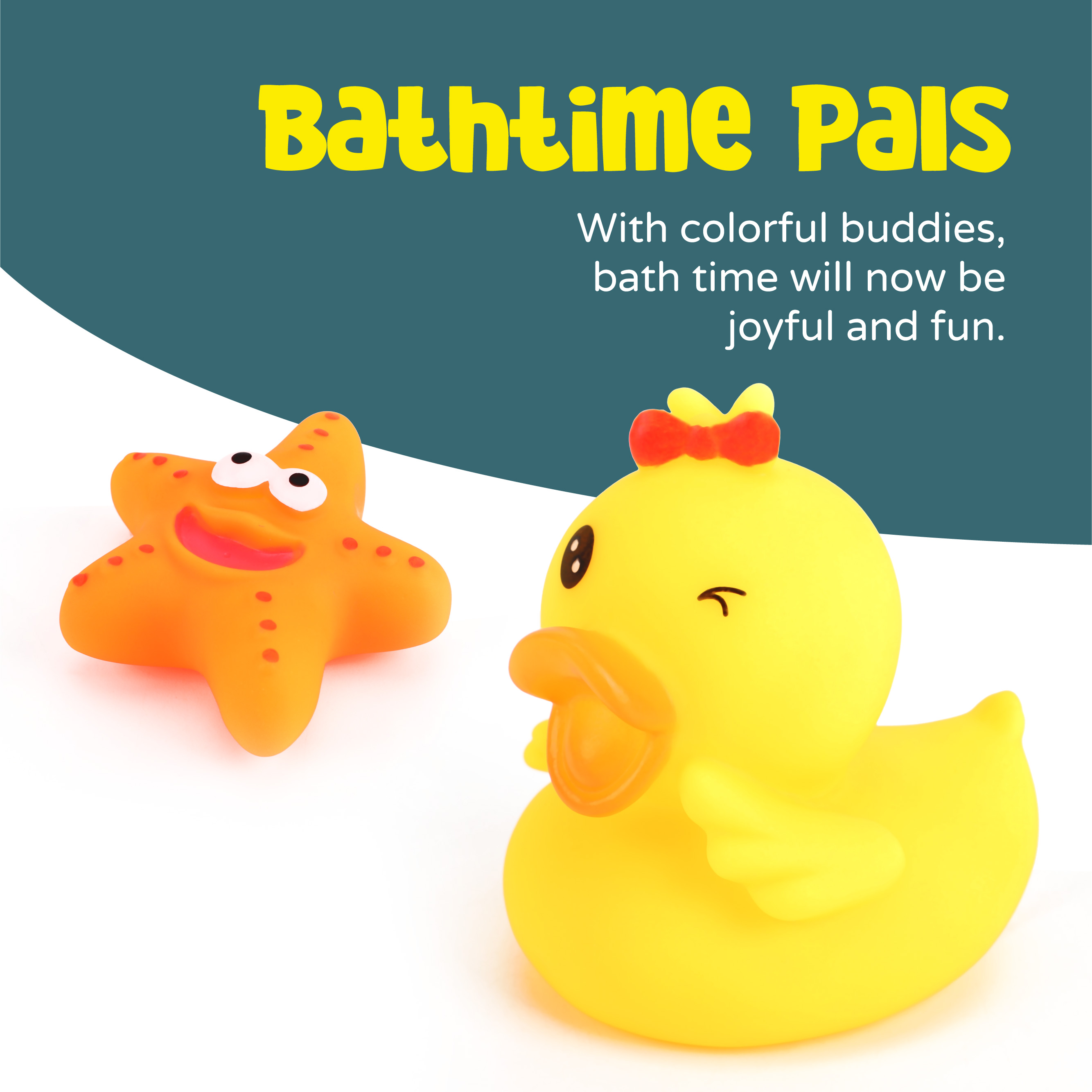 MOON MINI DUCK BATH TUB - YELLOW