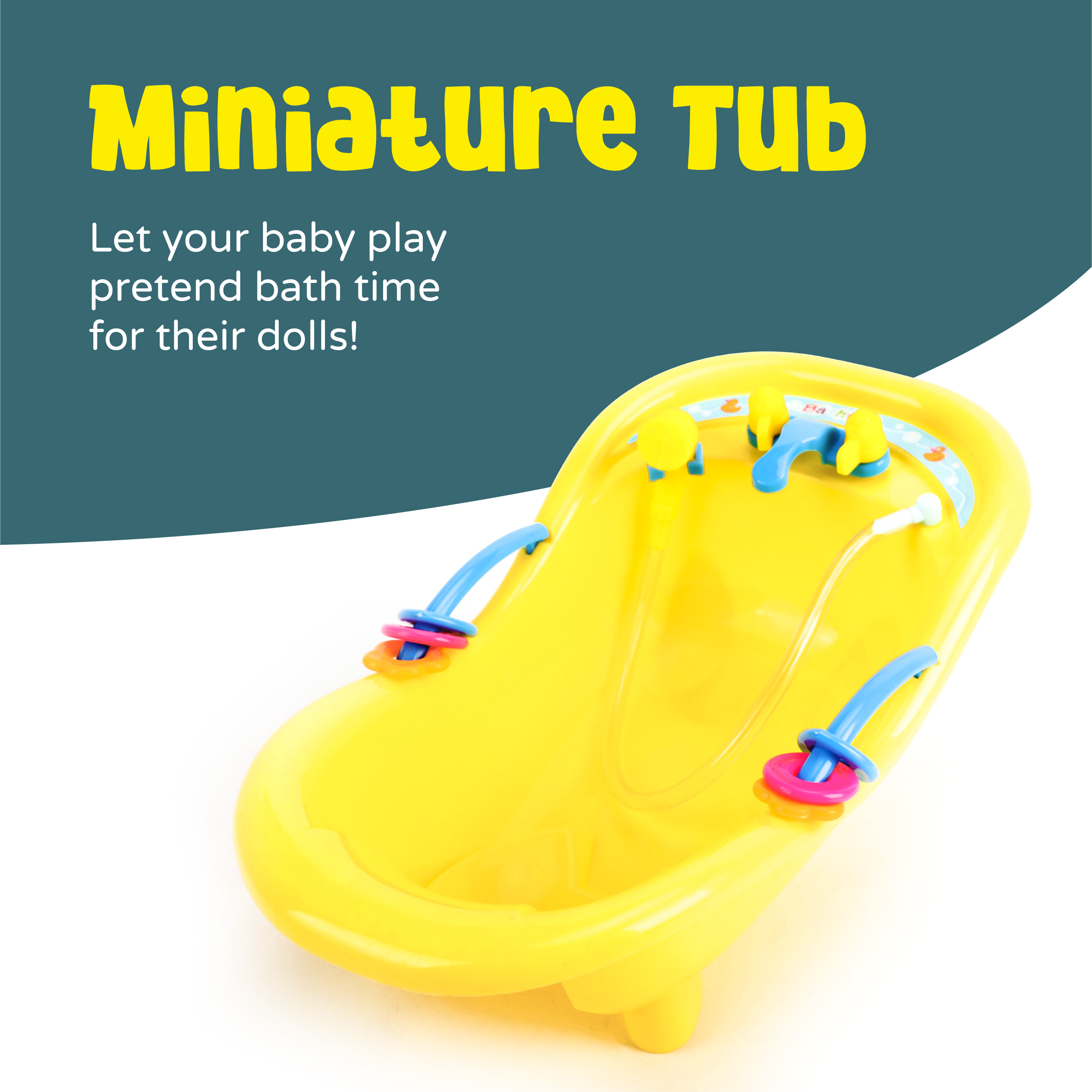 MOON MINI DUCK BATH TUB - YELLOW